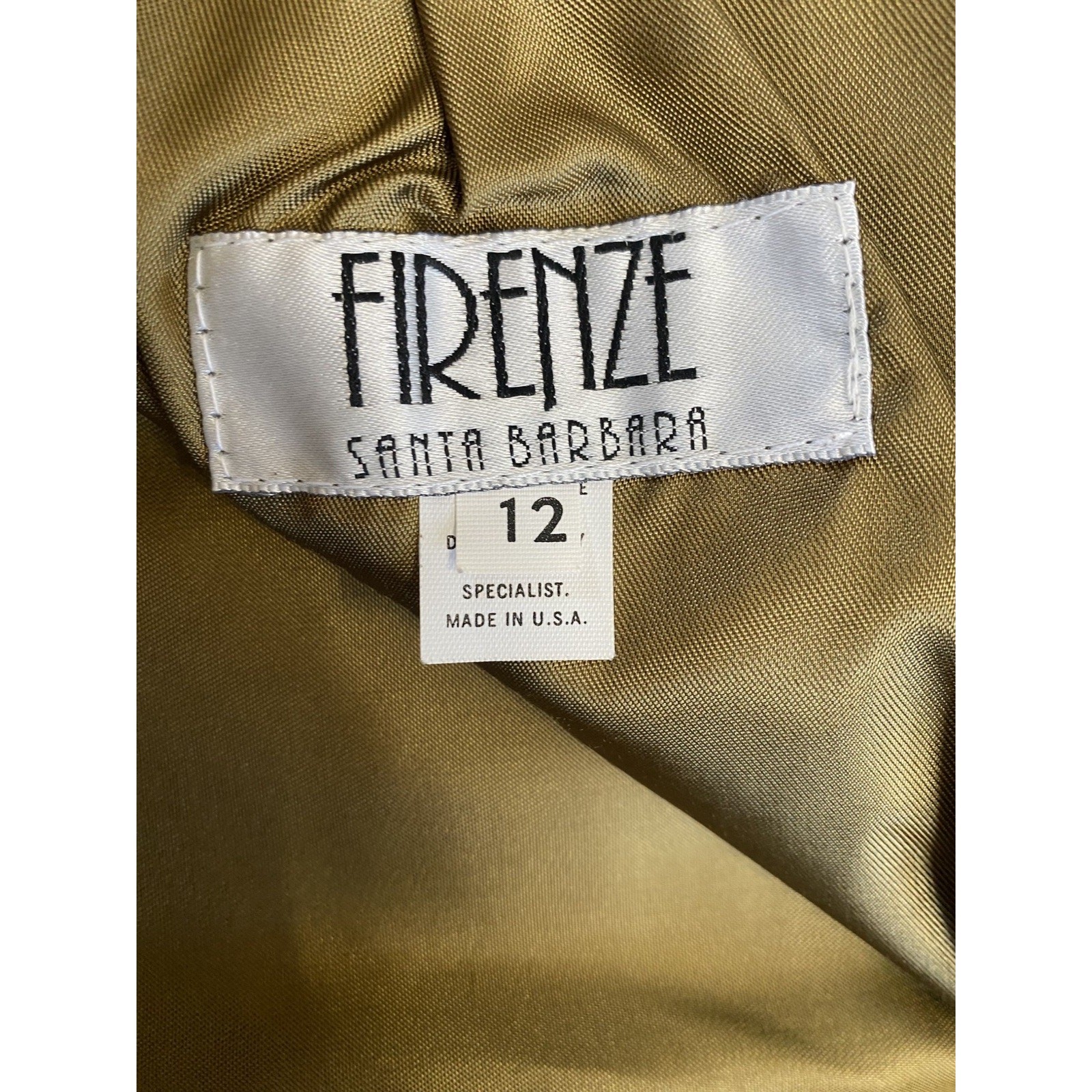 Firenze Leather Pencil Skirt Womens Size 12 Waist 28.5″ Vintage 80s Retro USA