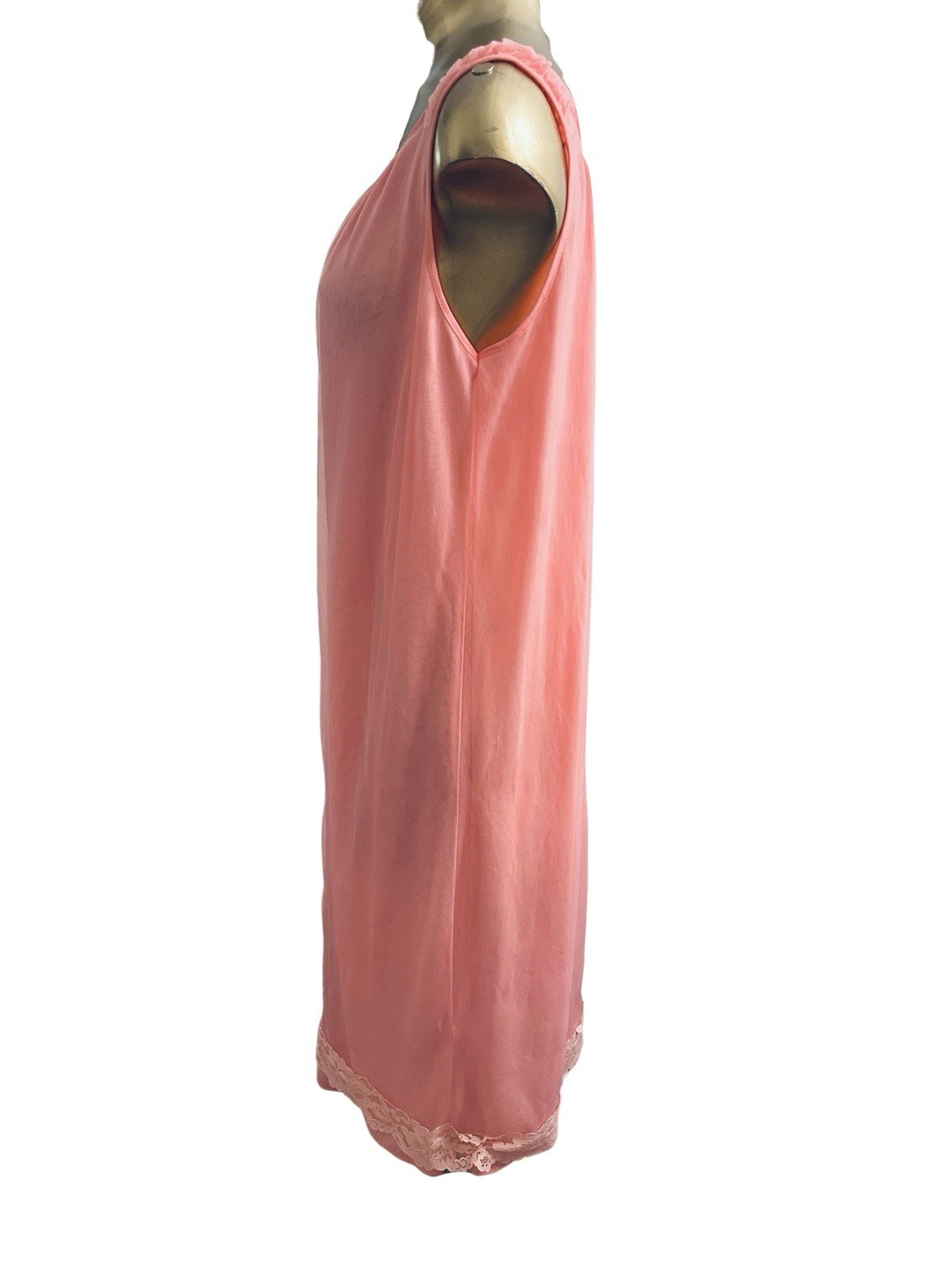 Deena of California Pink Chiffon Maxi Peignoir Set – Medium- Vintage 1960s