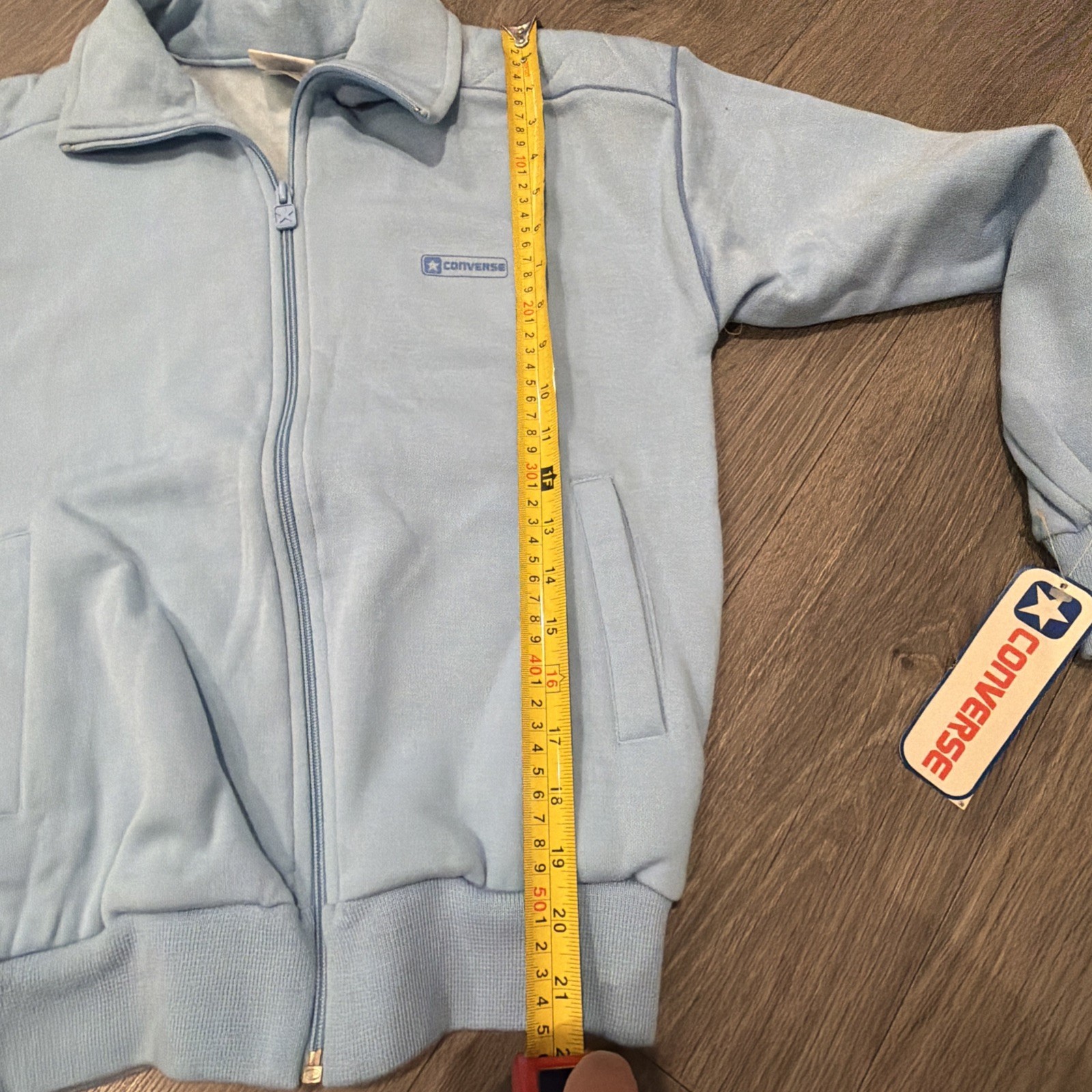 Vintage 1980s Converse Track Jacket Full Zip Warm-Up Made in Taiwan R.O.C. Sz S