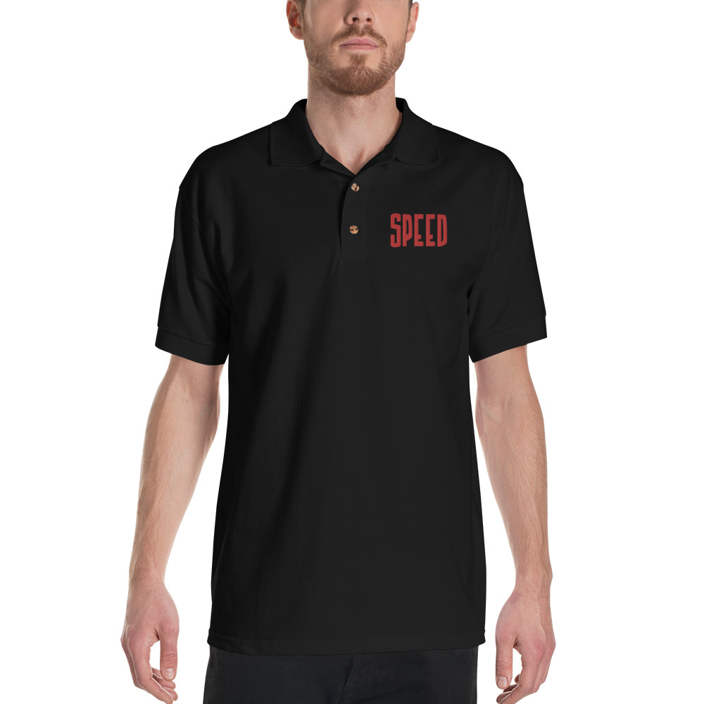 Speed Polo Tshirt,Car Lover Embroidered Polo Shirt,Size S M L XL 2XL RELAXED FIT