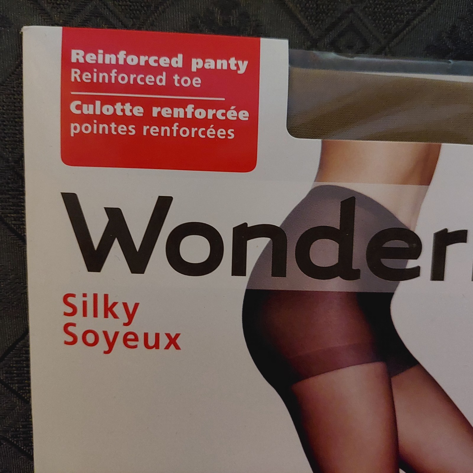 Vintage Pantyhose Wonderbra Silky Control Top Color Almond size A BFRIP1