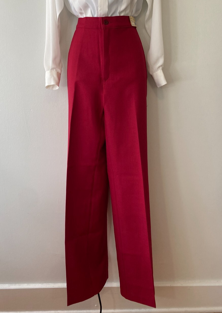 Vintage Levis Bend Over Pant Womens Straight Leg Vtg 14 Berry Trousers 28×33 New
