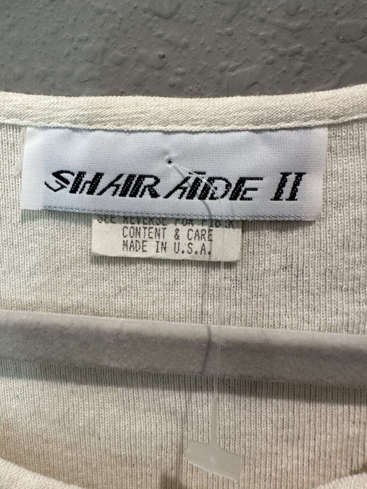 VTG Sharade Of California Cotton Cream Maxi Dress With Crochet Detail NWT Sz 10
