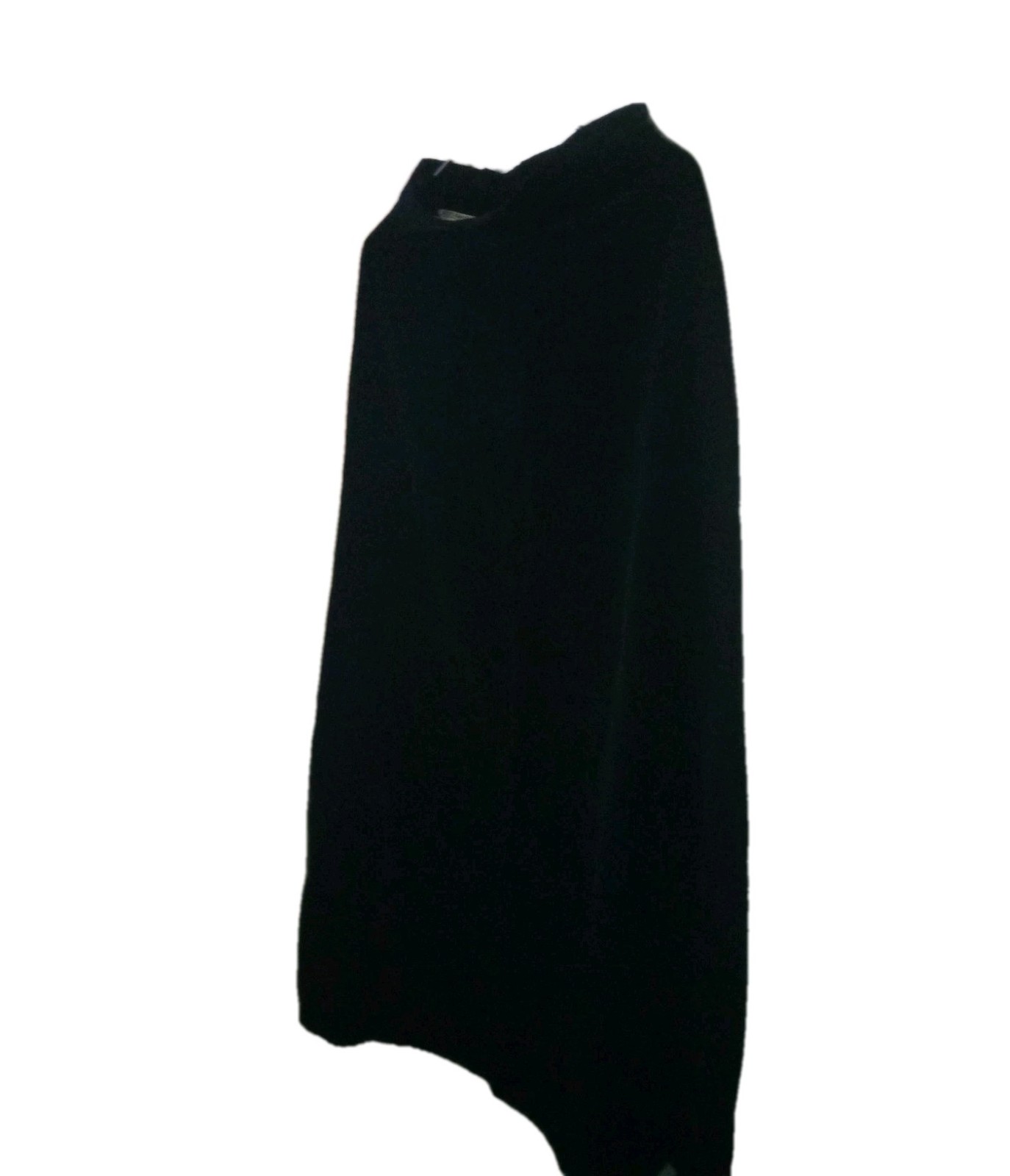 Vintage 1970’s Emily, Just Emily Black Maxi Velvet Velour Skirt 11/12 42 Inches