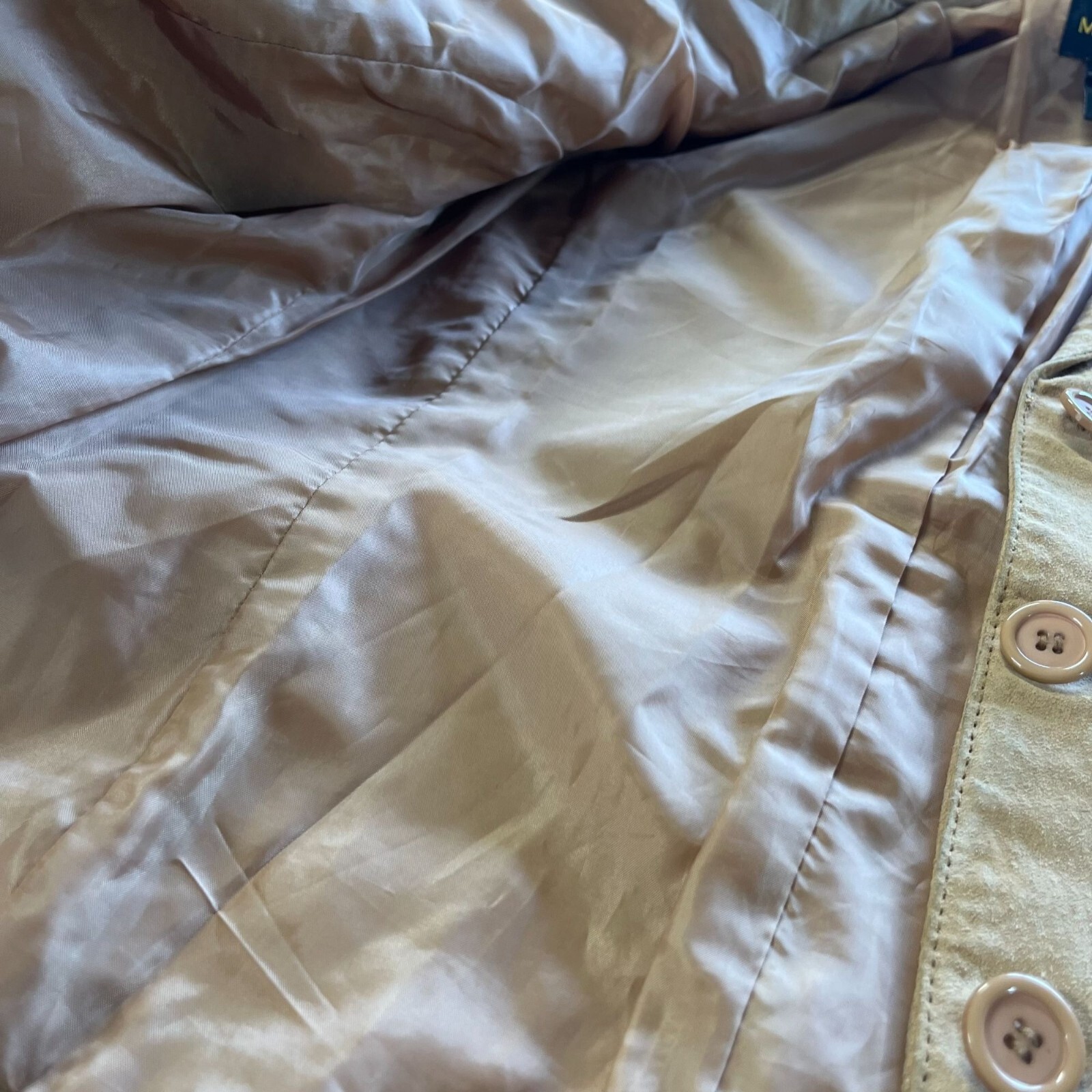 Metro Style Leather Jacket Ladies Size Small Tan Brown Suede Color Vintage 80s