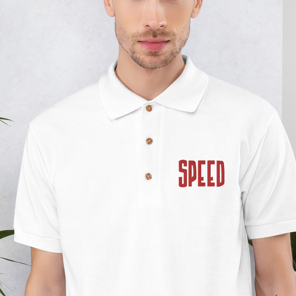 Speed Polo Tshirt,Car Lover Embroidered Polo Shirt,Size S M L XL 2XL RELAXED FIT