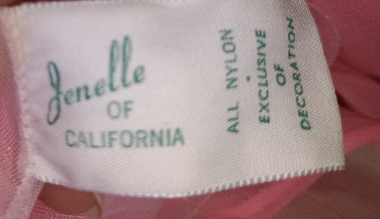 Vintage 50s 60s Jenelle Of California DBL Nylon Sheer Chiffon Ruffles Pink Robe