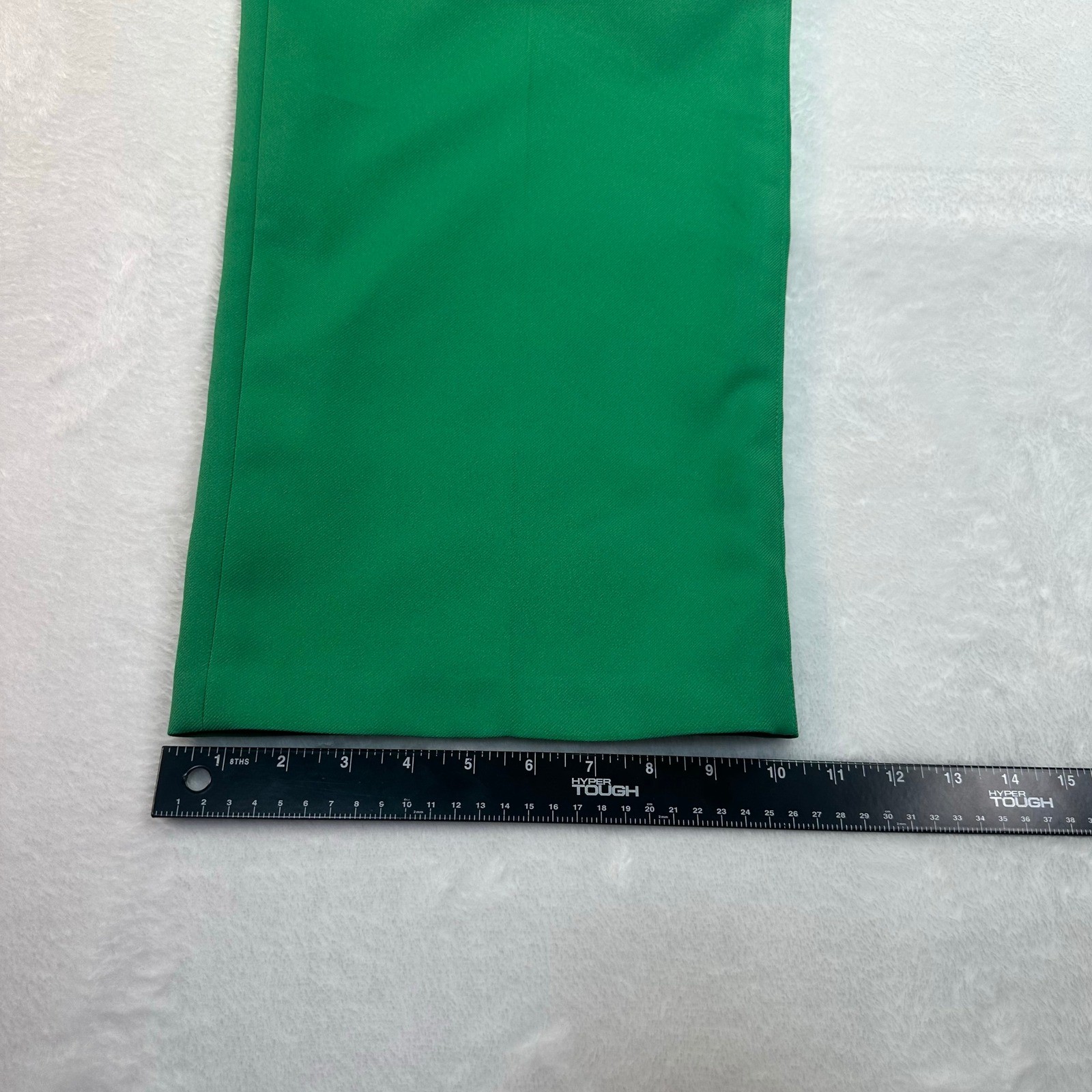 Vintage Green Wide Leg Trousers Women Size 22 Kelly Green High Rise