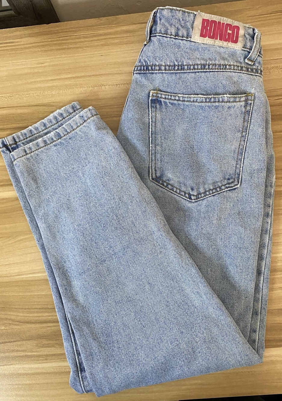 Bongo Vintage Light Blue Denim Women’s Jeans Regular 27″ Inseam 14″ Waist