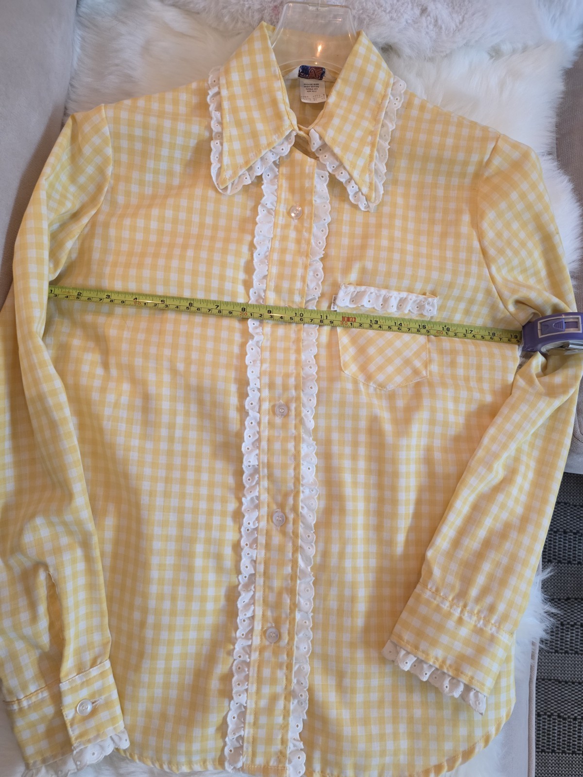 Flawless Vintage 1975 Levi’s „Transitional” Big E Orange Tab Blouse