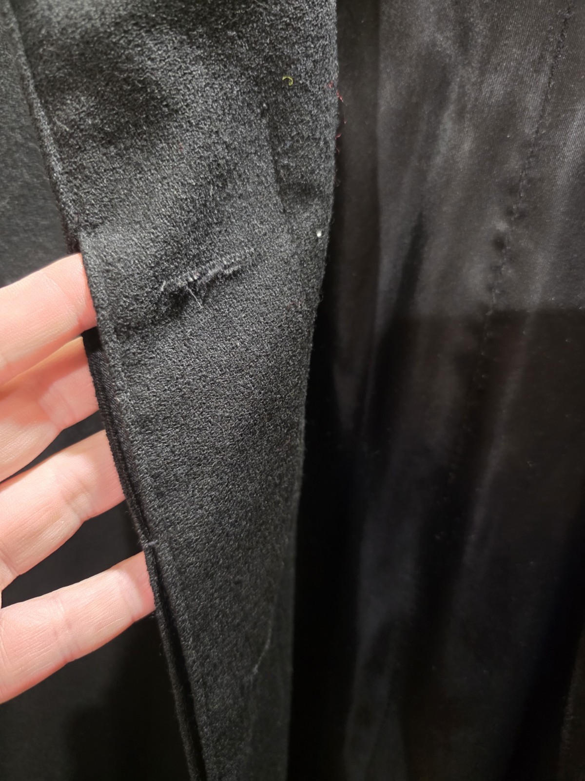Vintage Cest Simone Black Wool Cape Poncho Goth Opera Women’s Large