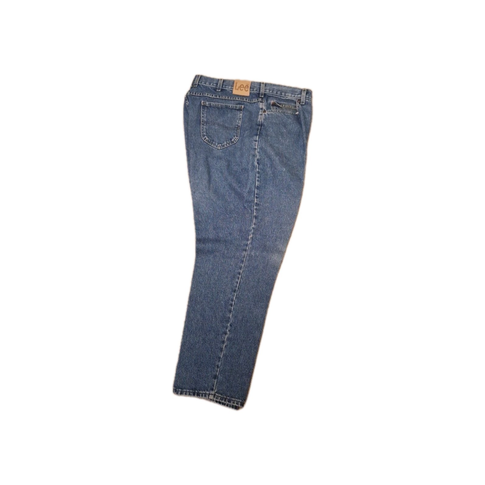 Vintage Lee Womens Plus Size Jeans 57″ Waist 30″ Inseam Comfy Dark Wash