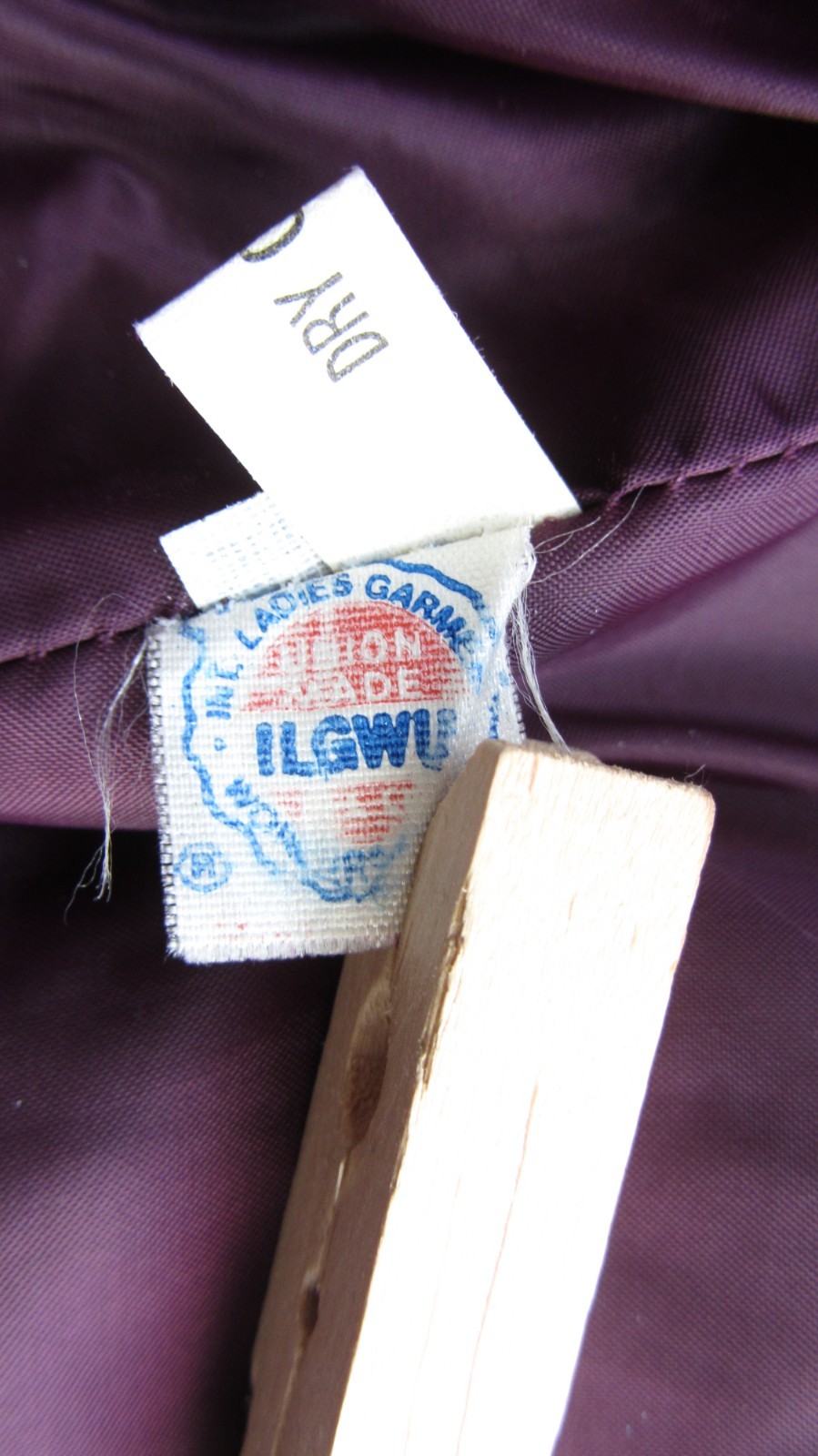 Gino Rossi for WILSON Vintage Union Made ILGWU Fuzzy Purple Blazer