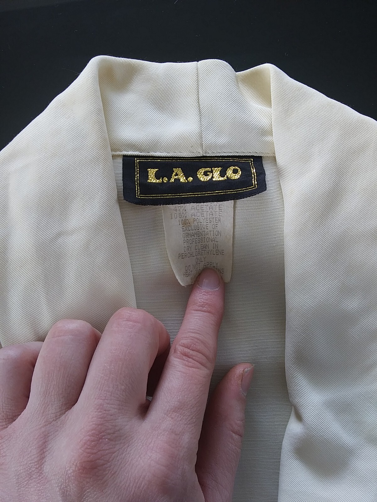 Vintage 90s LA Glo Women’s Cocktail Dress w/ Bolero Jacket Size 13/14 White USA