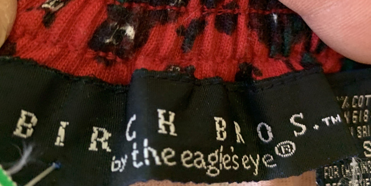 Birch Bros. The Eagle’s Eye S Vtg Elastic Waist Maxi Skirt AOP Flowers