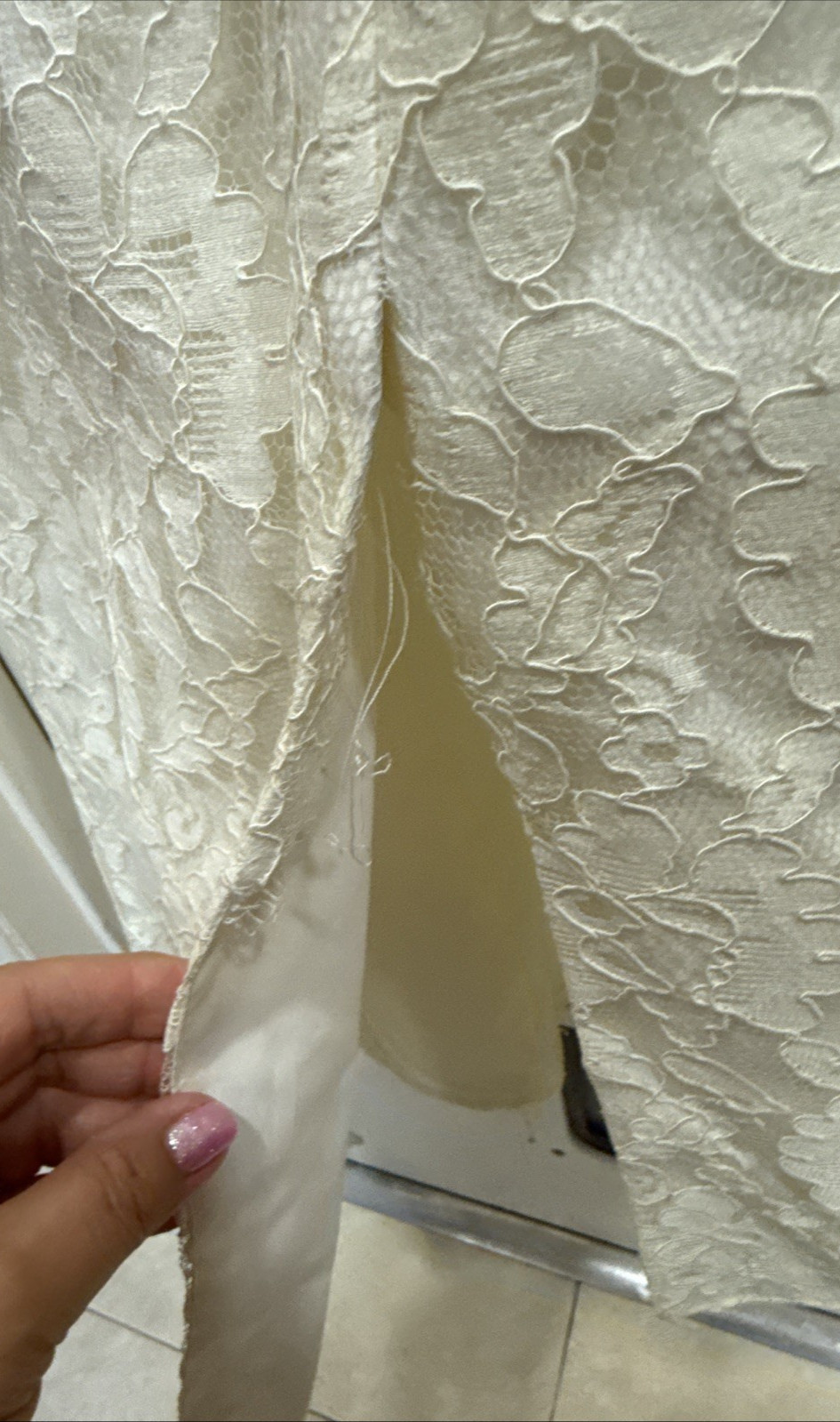 ***ANTIQUE/VINTAGE 1967 Lace Sheath LS Wedding Dress w/Satin Cape Sz 5/6 L@@K***