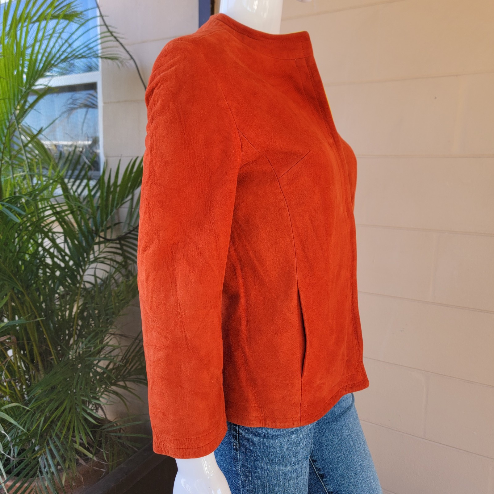 Vintage 70’s Paprika Orange Suede Jacket Women Size S