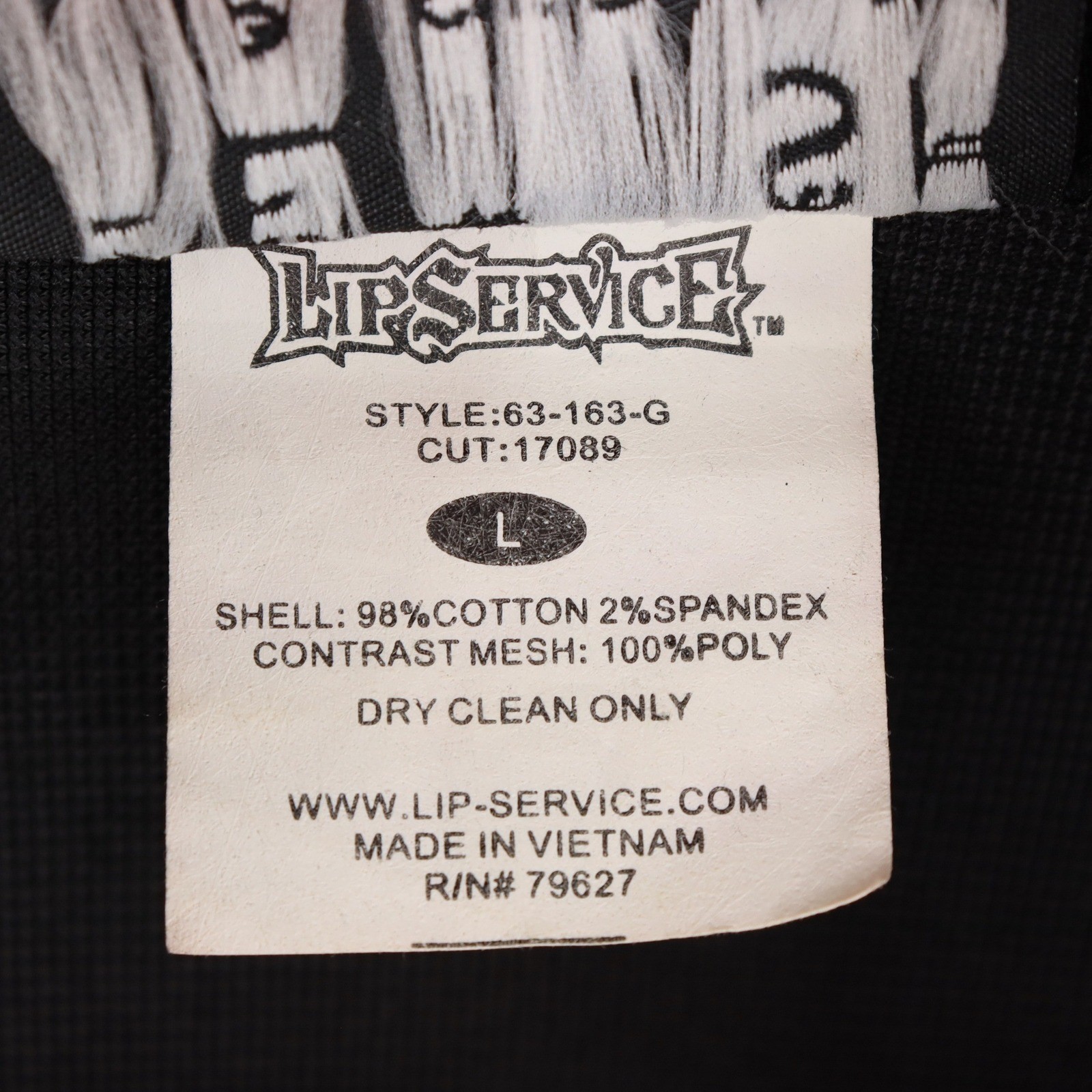 Vintage Lip Service Fetish Women’s Black Moto Jacket Size L Belted Goth Punk Y2K