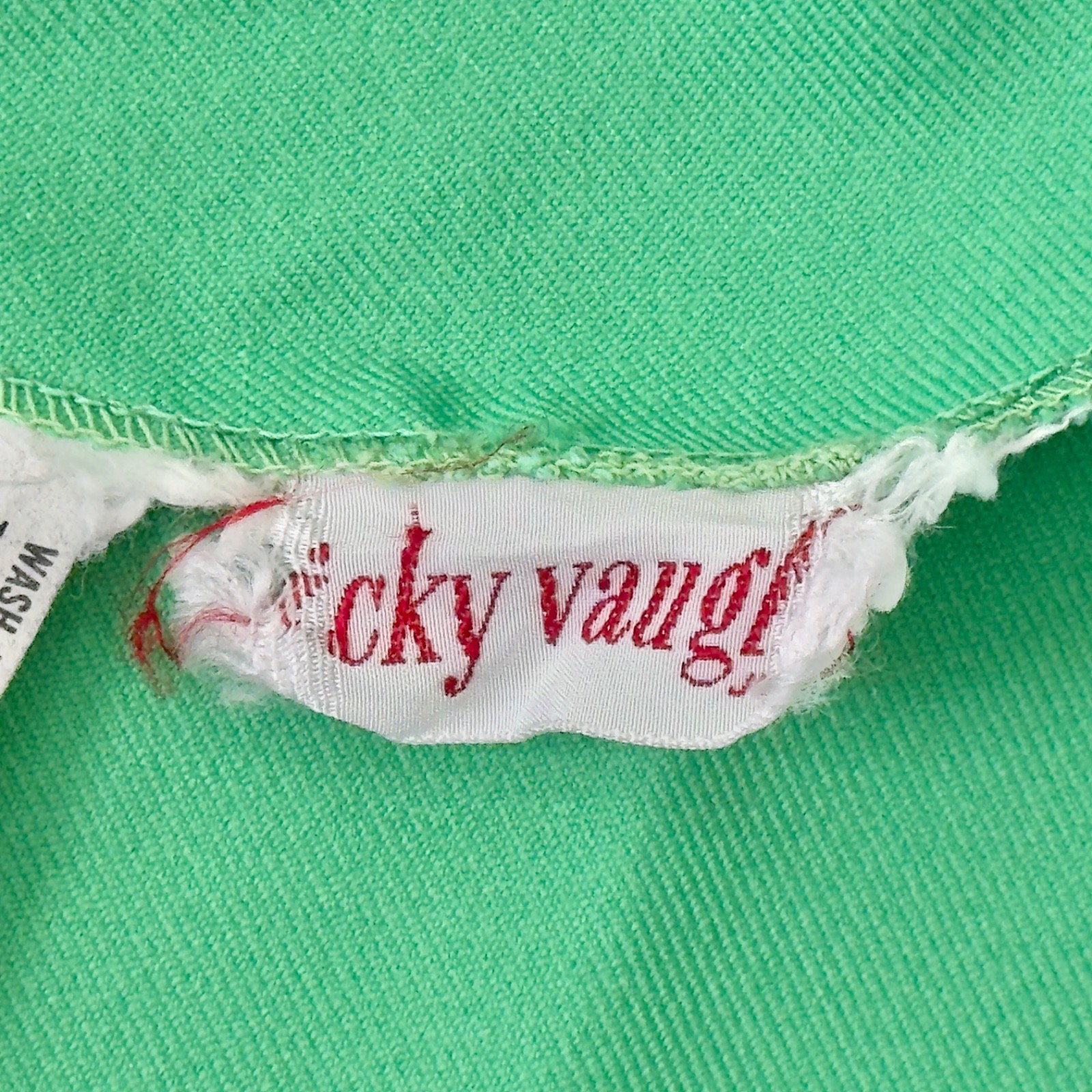 Vintage Vicky Vaughn Green Short Petite Jacket Top Read