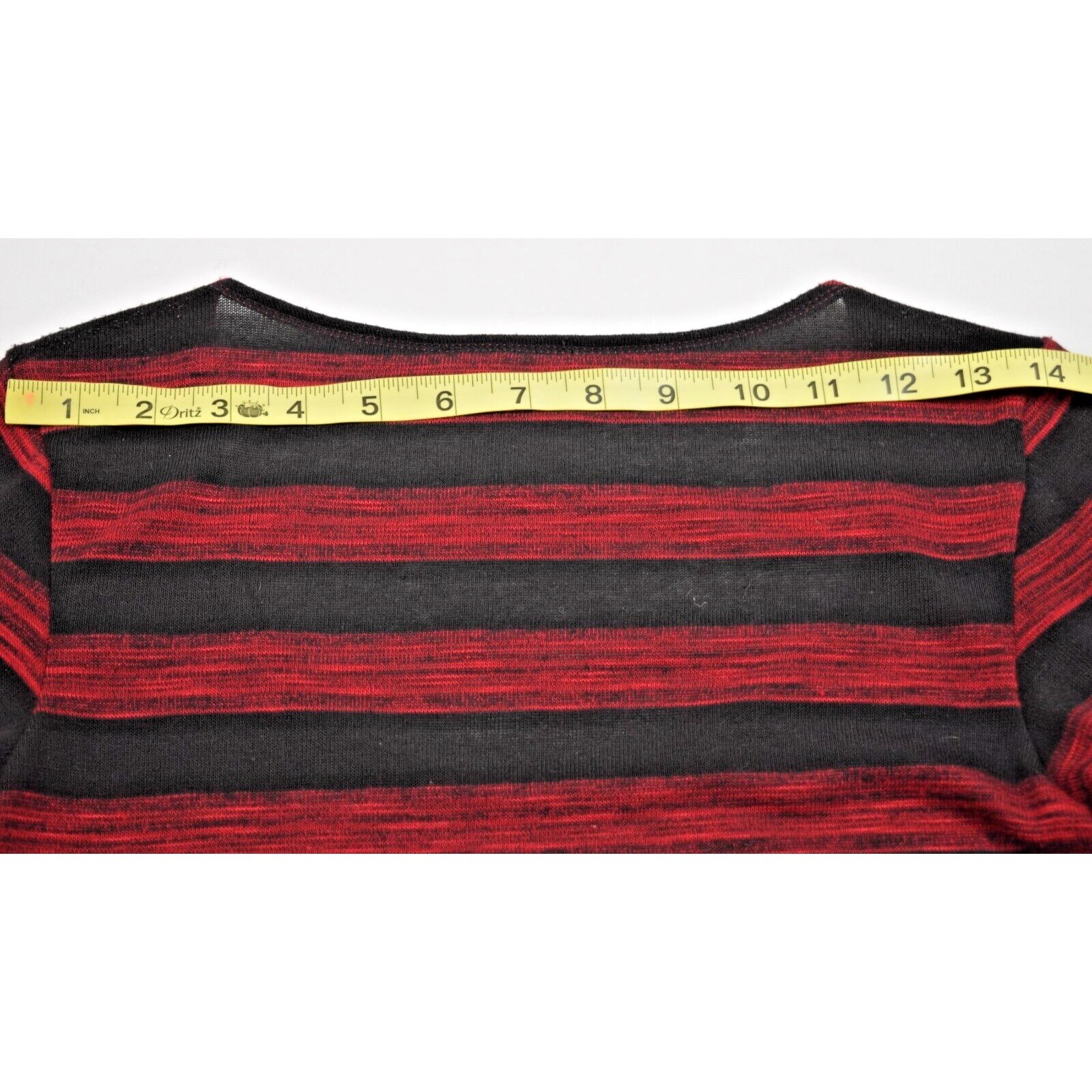 Vintage Mini Dress MSSP Size XS 90s Black Red Striped Bandage Style Soft Stretch