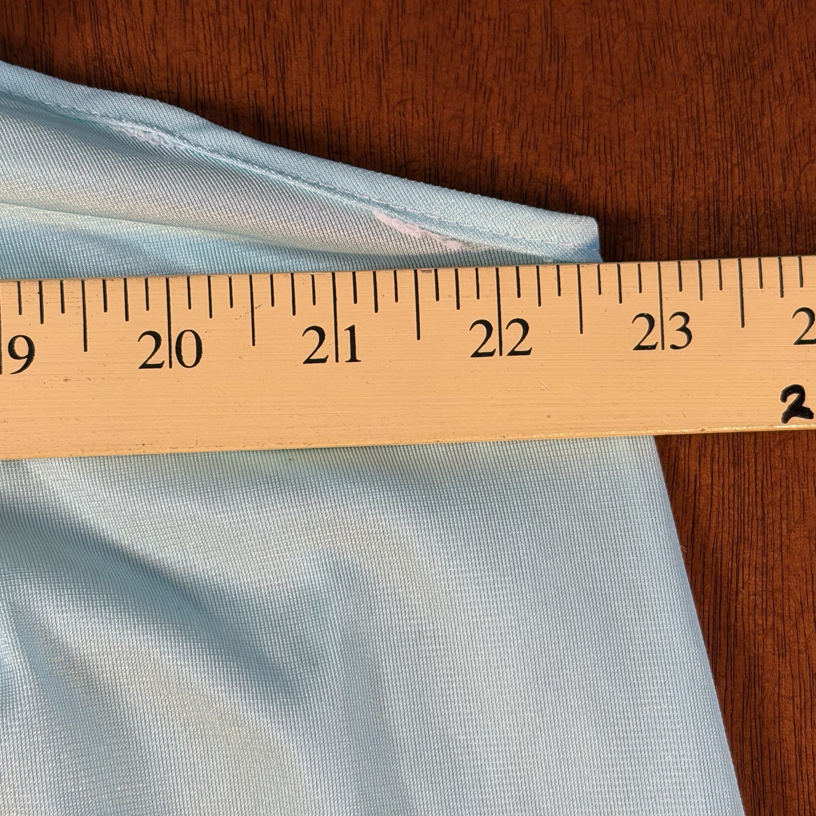 Vintage Paramount New York Turquoise Nightgown 80s Floor Length Trad L/XL