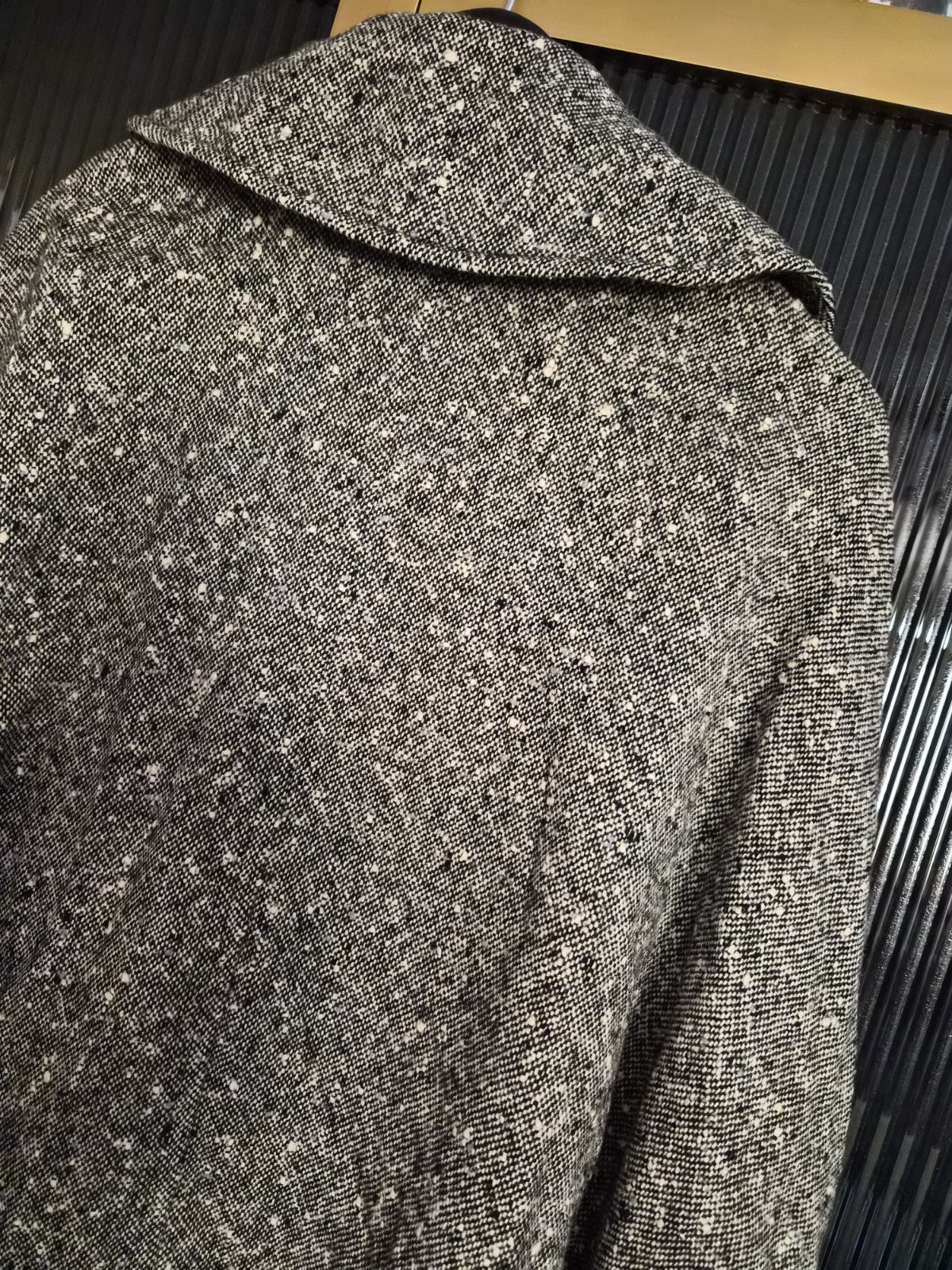 Vintage Pendelton Cape Shawl Poncho Wool Tweed Button Dowb Made In USA O/S