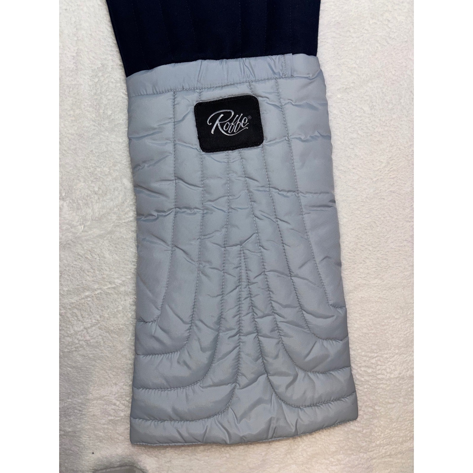 Vintage Roffe Ski Pants Womens 36 Regular Navy Blue Wool Blend Made in USA Retro
