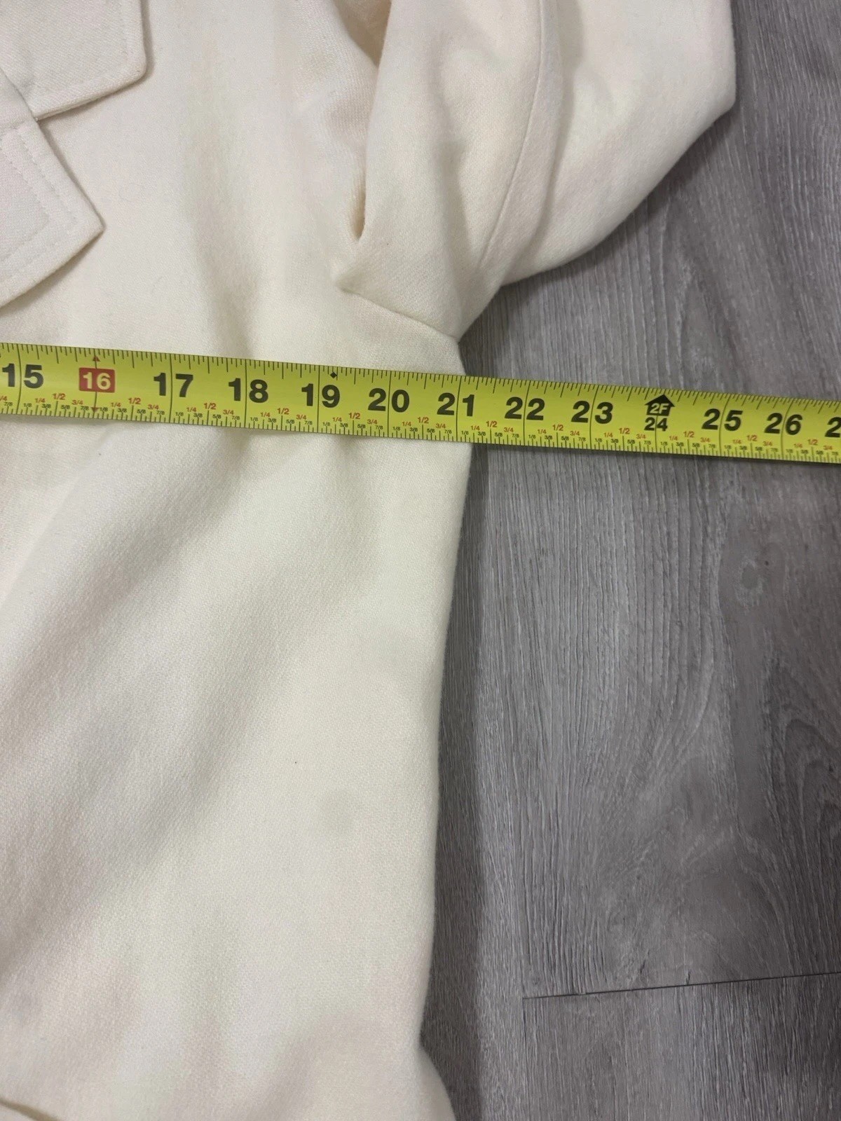 Wellington Fashions 100% Pure Merino Wool Vintage Ivory Women’s Coat USA Made