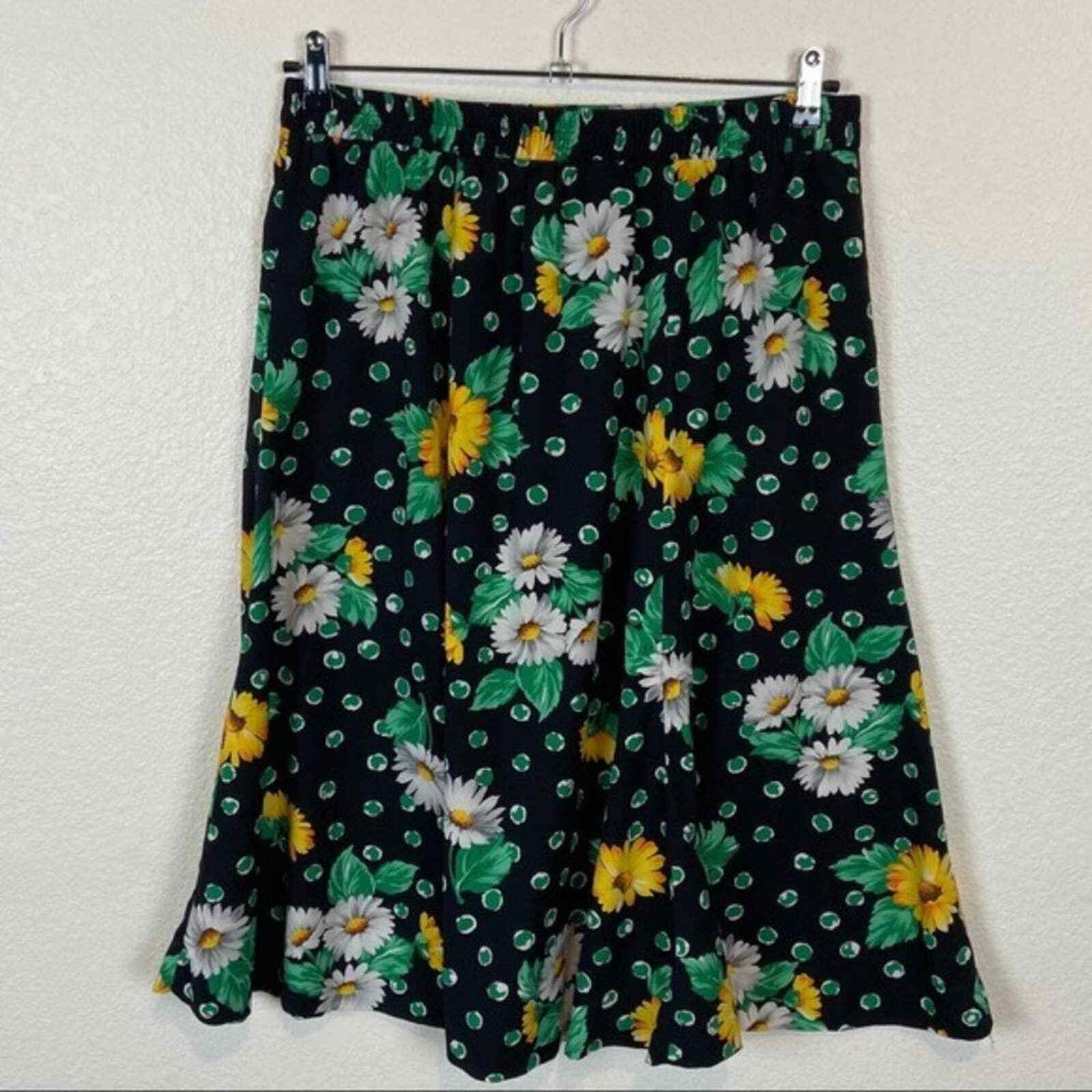 Daisy Flared Skirt Women’s Size 18 Vintage Pyke Limited Multicolor Floral
