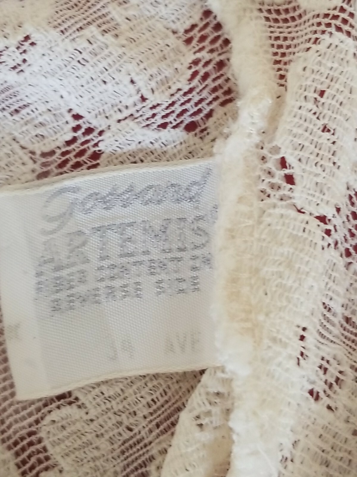 VTG Gossard Artemis Slip Lingerie White/Ivory Lace Pin Up Retro Sexy 34