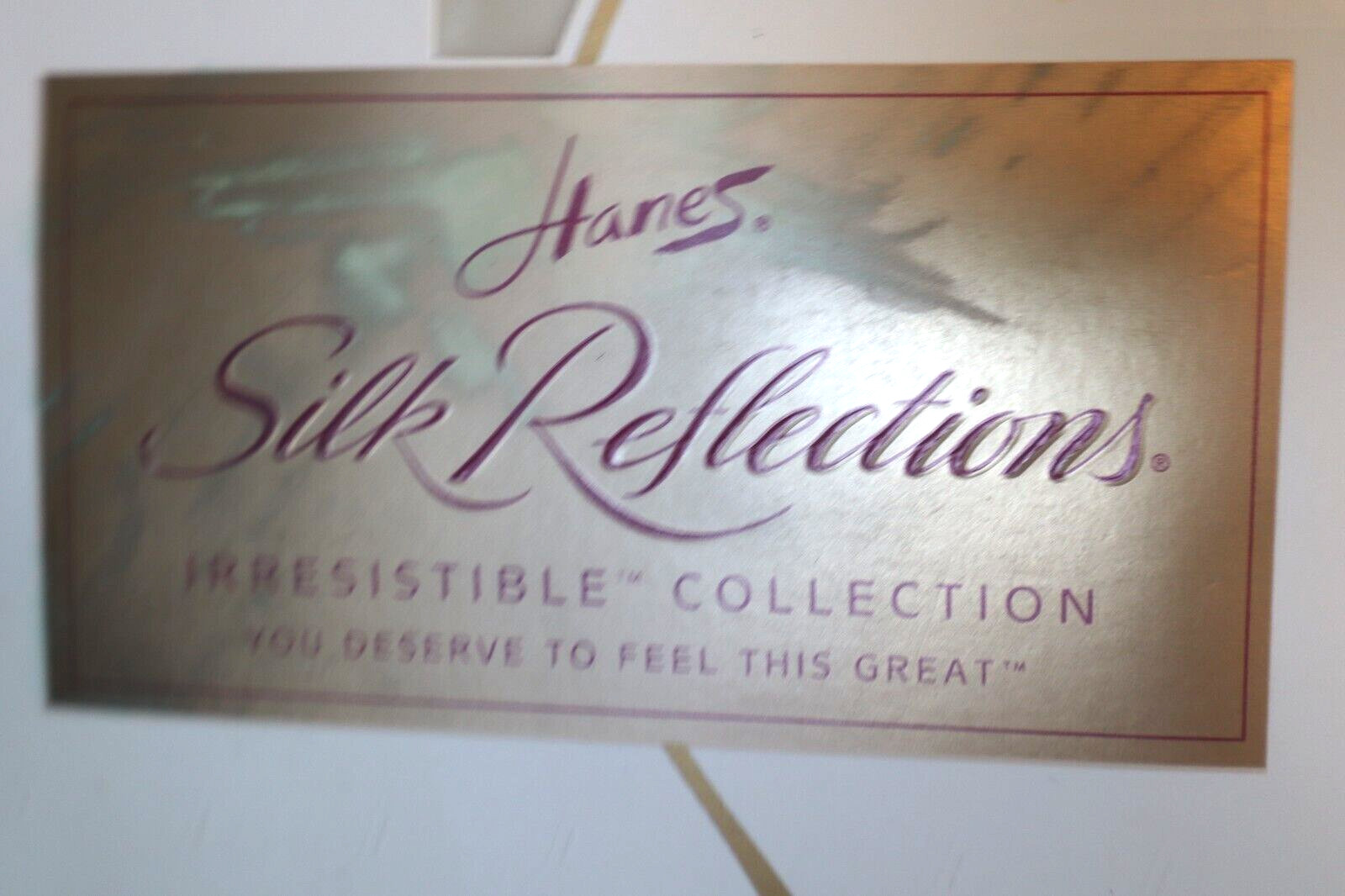 Hanes Silk Reflections Pantyhose Pearl NIP Size AB High Cut Matte Sheer Leg