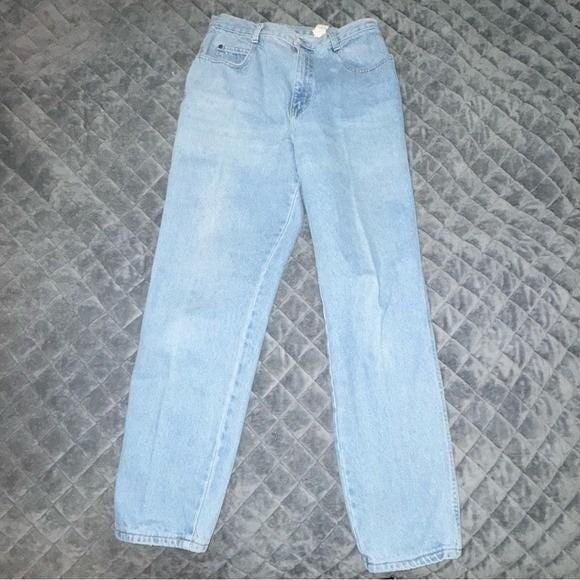 VTG 80s Gitano Mom Jeans Light Denim Sz 10 See Measurements High Waist SNL Skit