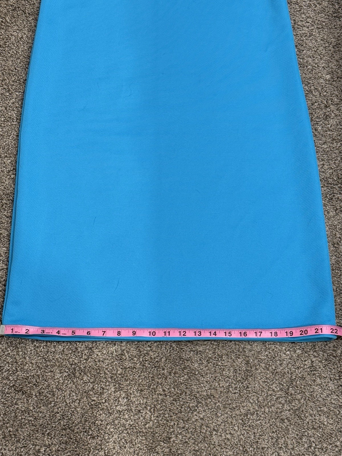 1960s Mod Dress Teal Blue Shift Summer Sleeveless Mini Women Medium Large Retro