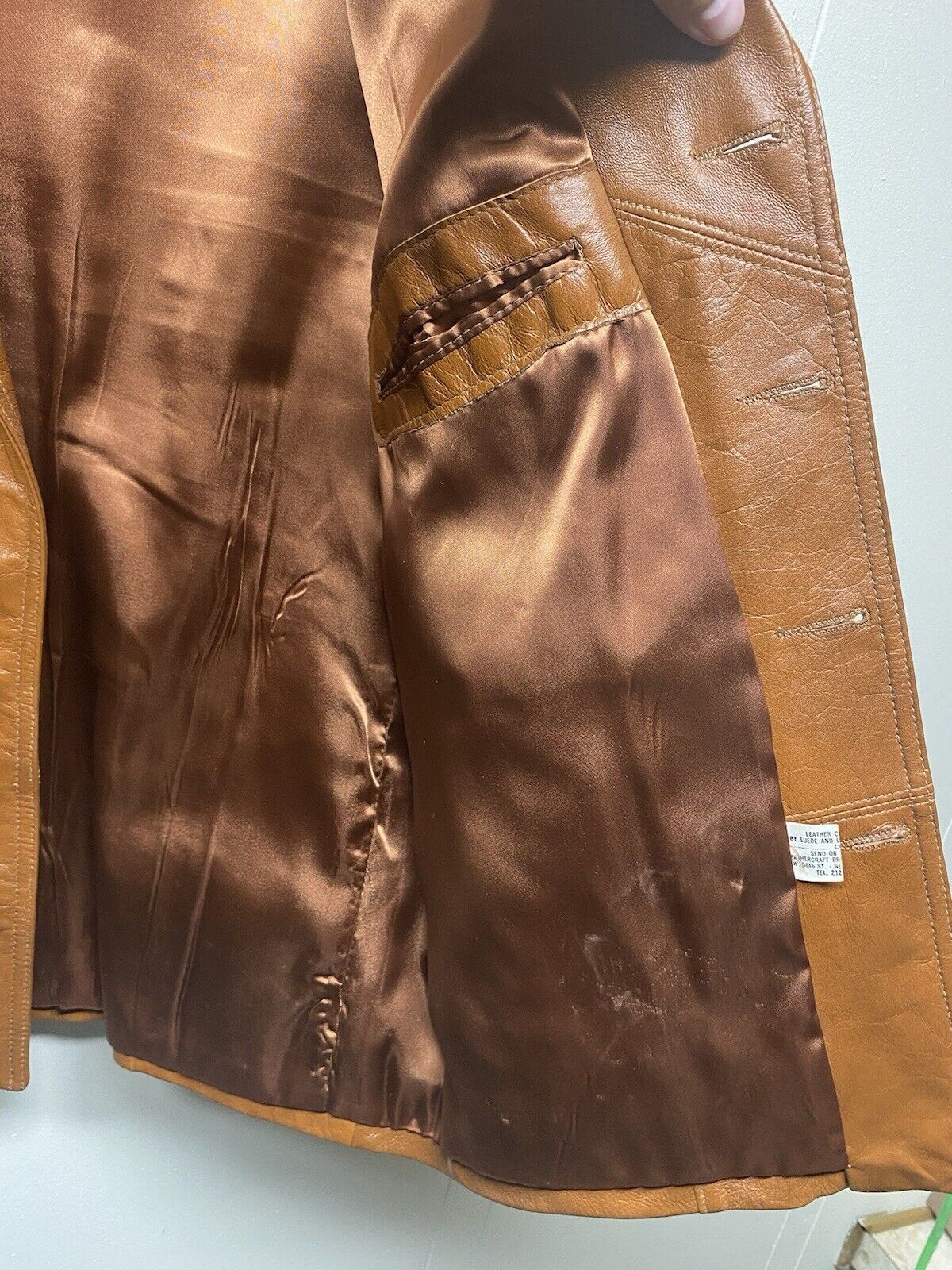 Vintage Leathers by Jeffery Jacket Size Women’s 44 Brown Leather 1990s