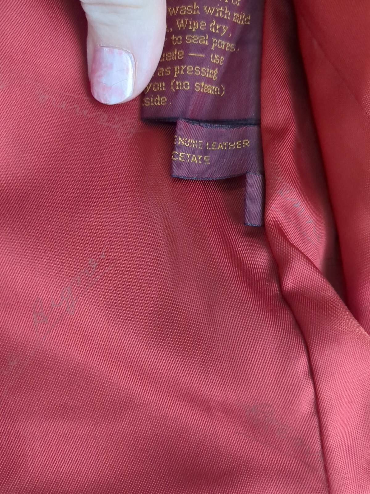 ETIENNE AIGNER Vintage 70’a Leather Vest Size 14 Oxblood Red With Hanger- READ