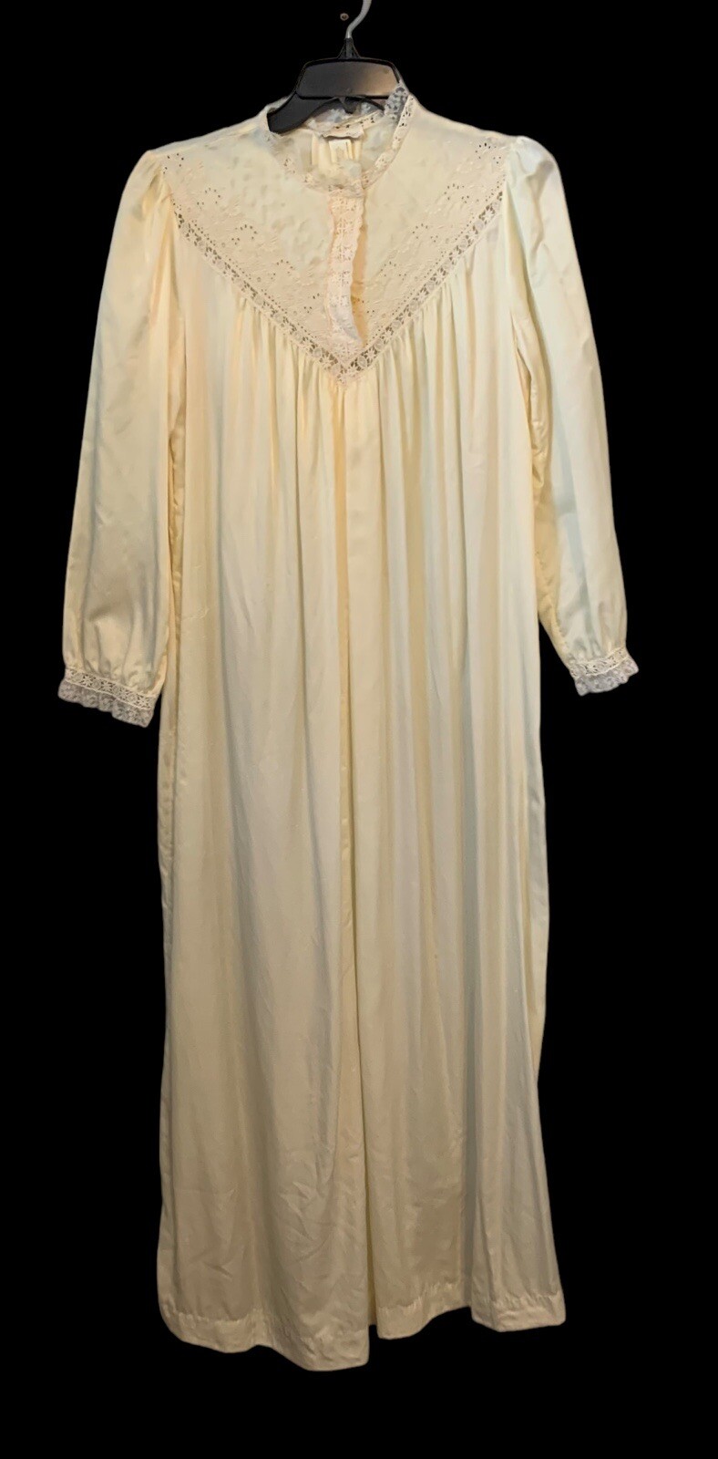 VTG Christian Dior Ivory Union timeless gown prairie cottagecore embroidery lace