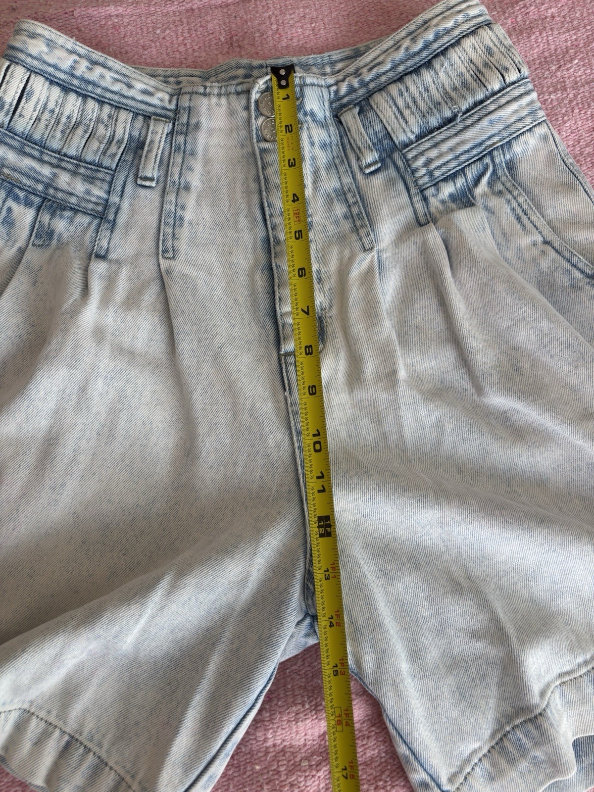 Vintage 1980s Red Rock Shorts Women’s Acid Washed High Waist