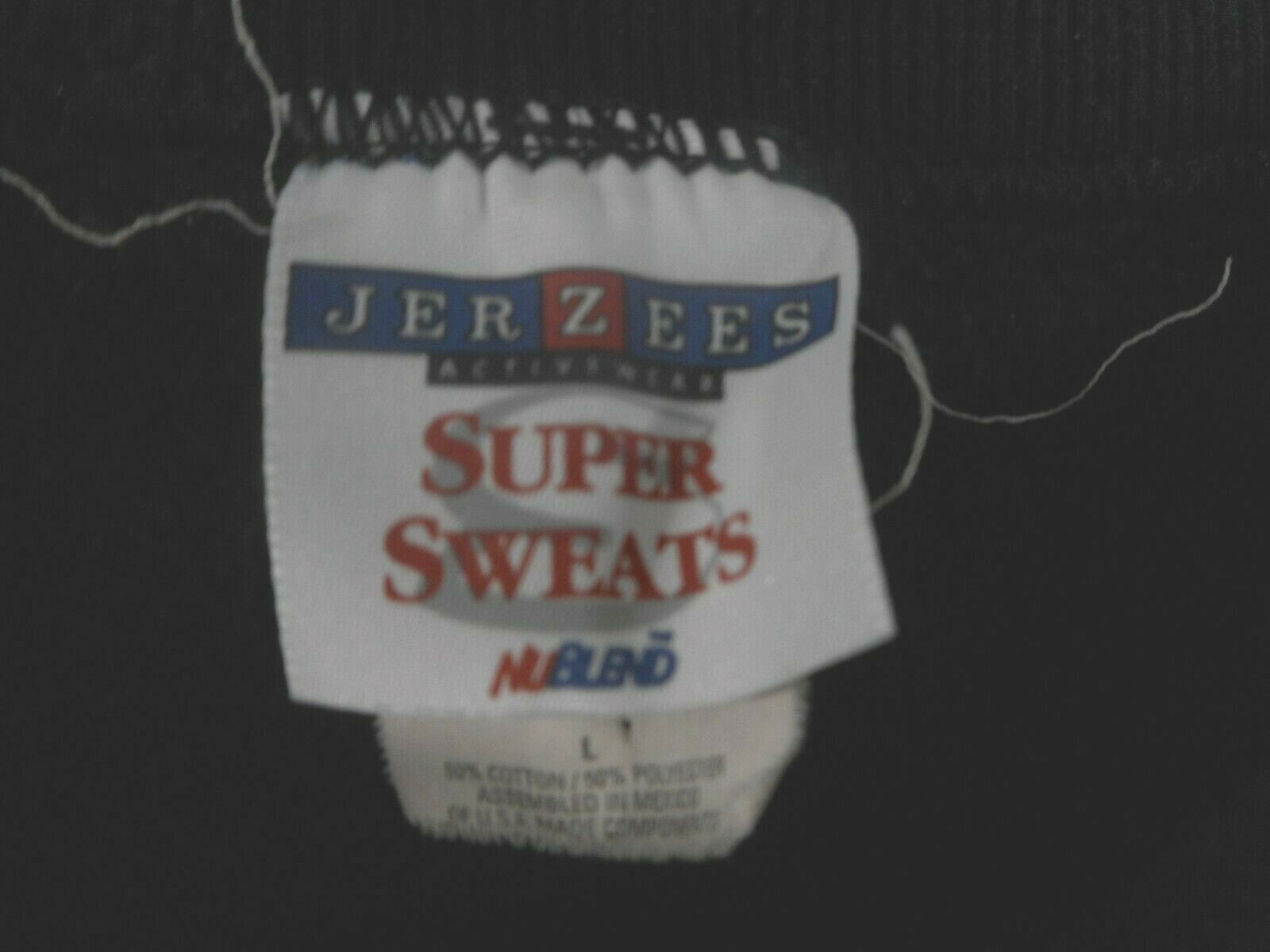 Vintage Jerzees Sweatshirt Washington Wildcats Cat Black Old School chest 42″
