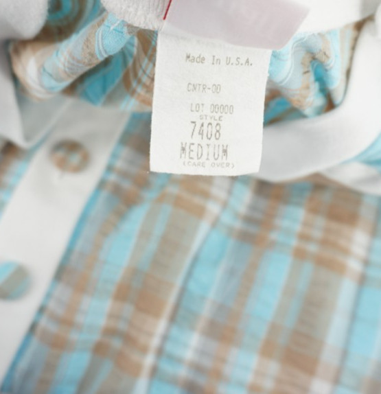 Vintage Graff California Wear Cardigan Light Jacket Blue Brown Plaid Women’s Med