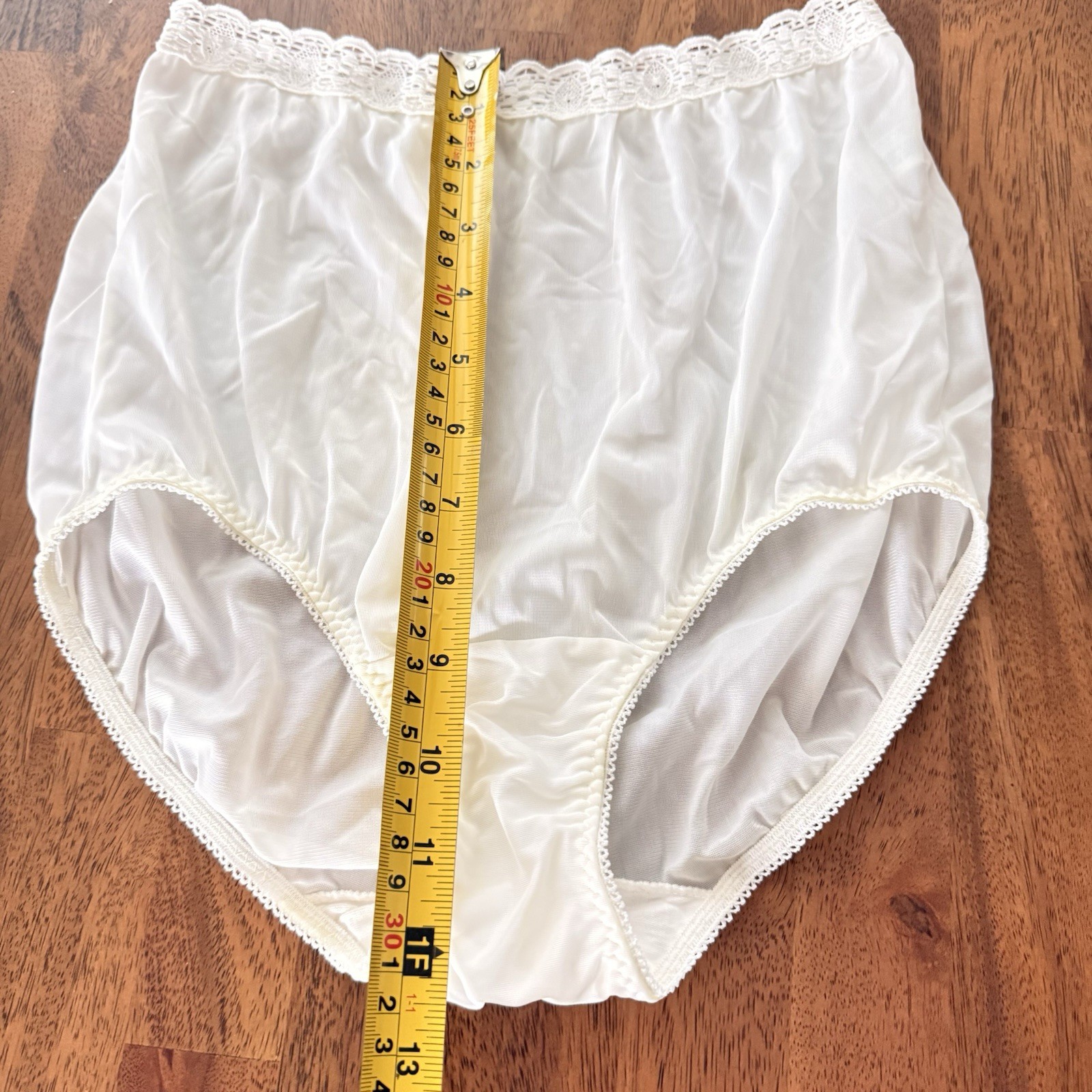 Vintage Bestform Lingerie BL Panties Size 6 Medium Lace Nylon Tricot Brief Sheer