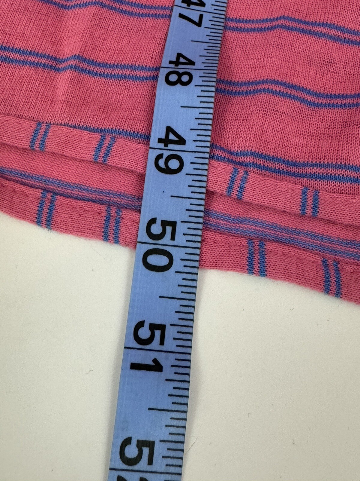 Sears Jr Bazaar Collared Polo Style Night Gown Pink Striped Large 13-15