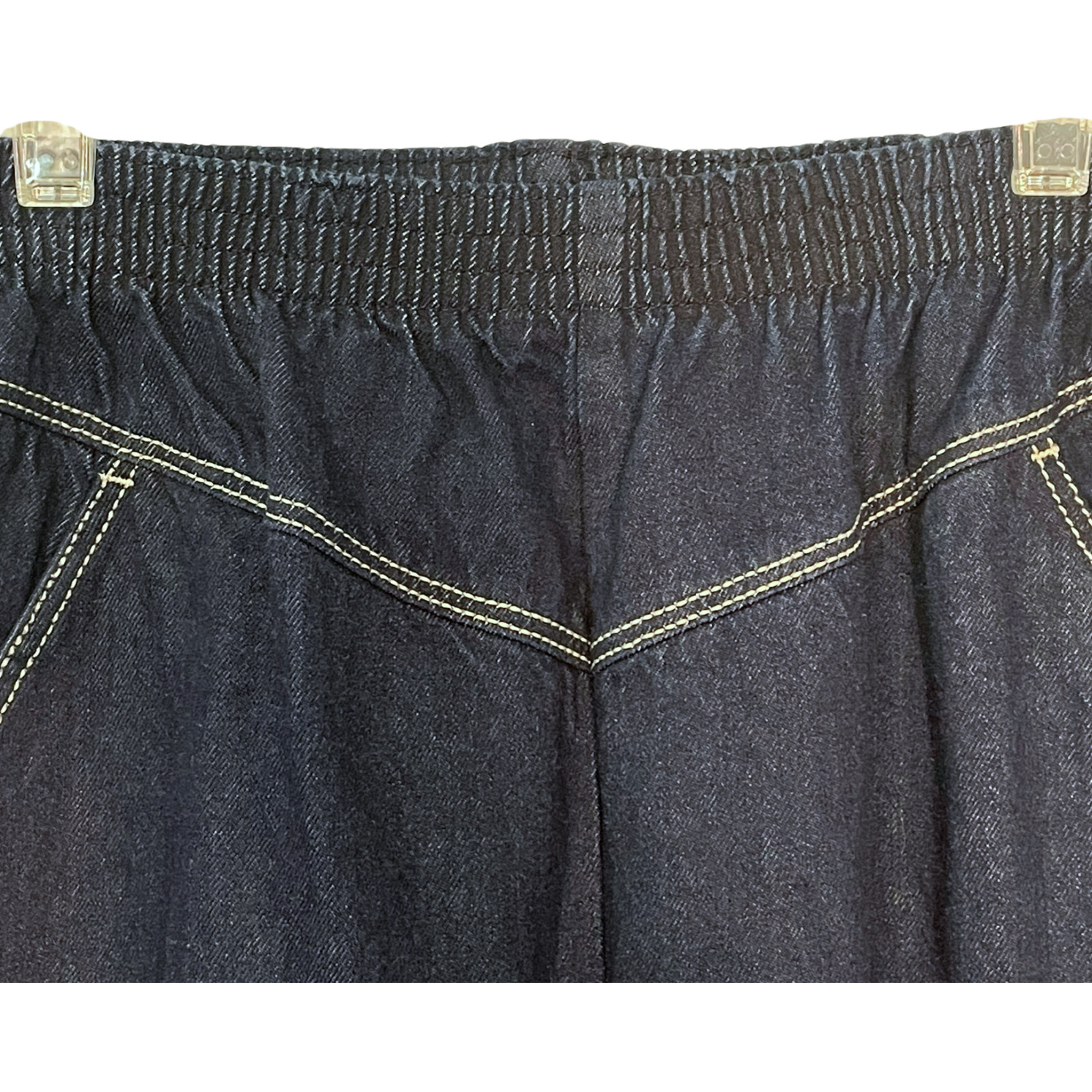 Vtg 80s Lord Isaacs Sport Sz S Elastic Waist Jeans 30″ Front V Yoke Denim New