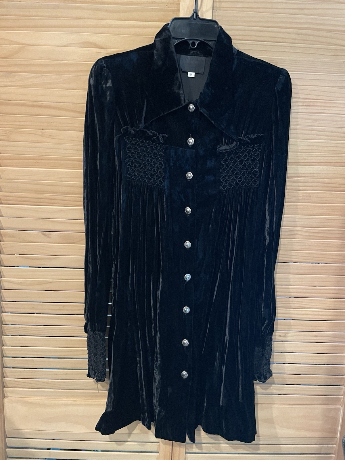 Vintage Anna Sui Black Velvet Dress