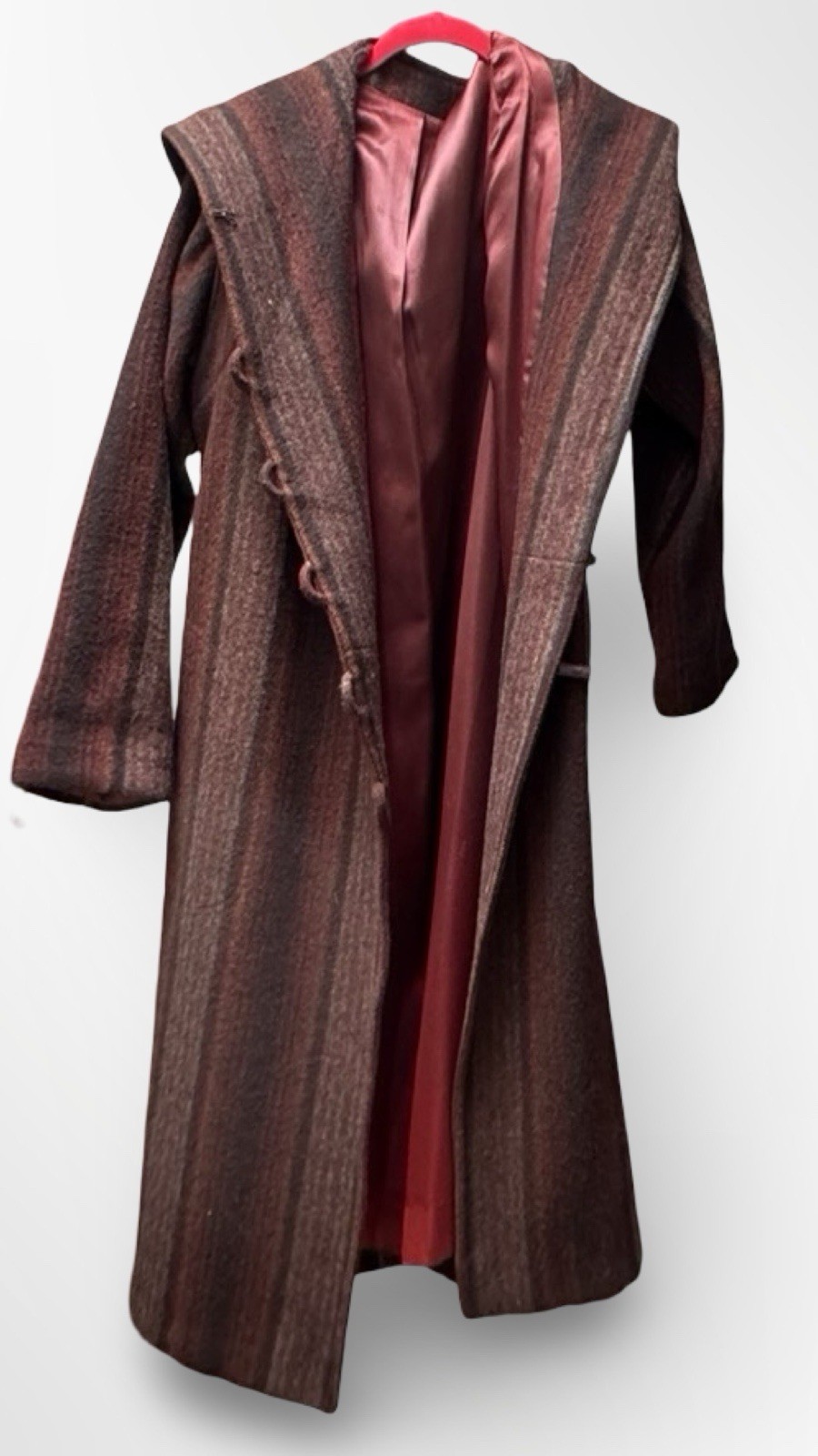 Scottish Wool Hooded Toggle Coat Peabody House Vintage 1970s Sony Pictures Large