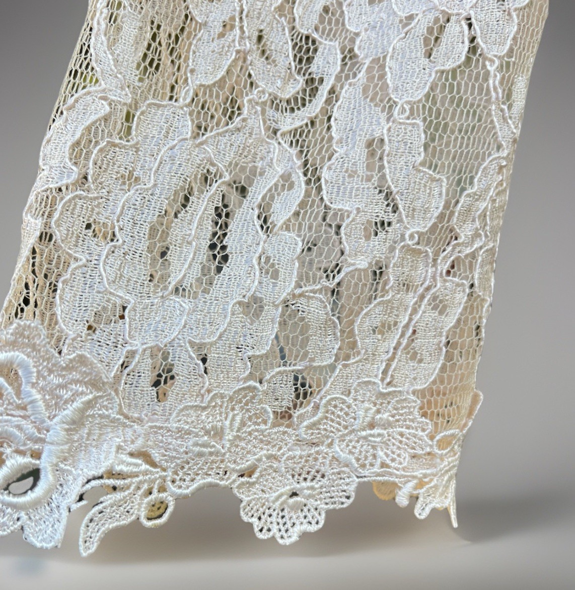VTG 90s Lisa Michaels Romantic Coquette Top Jacket Peach Lace Size 24