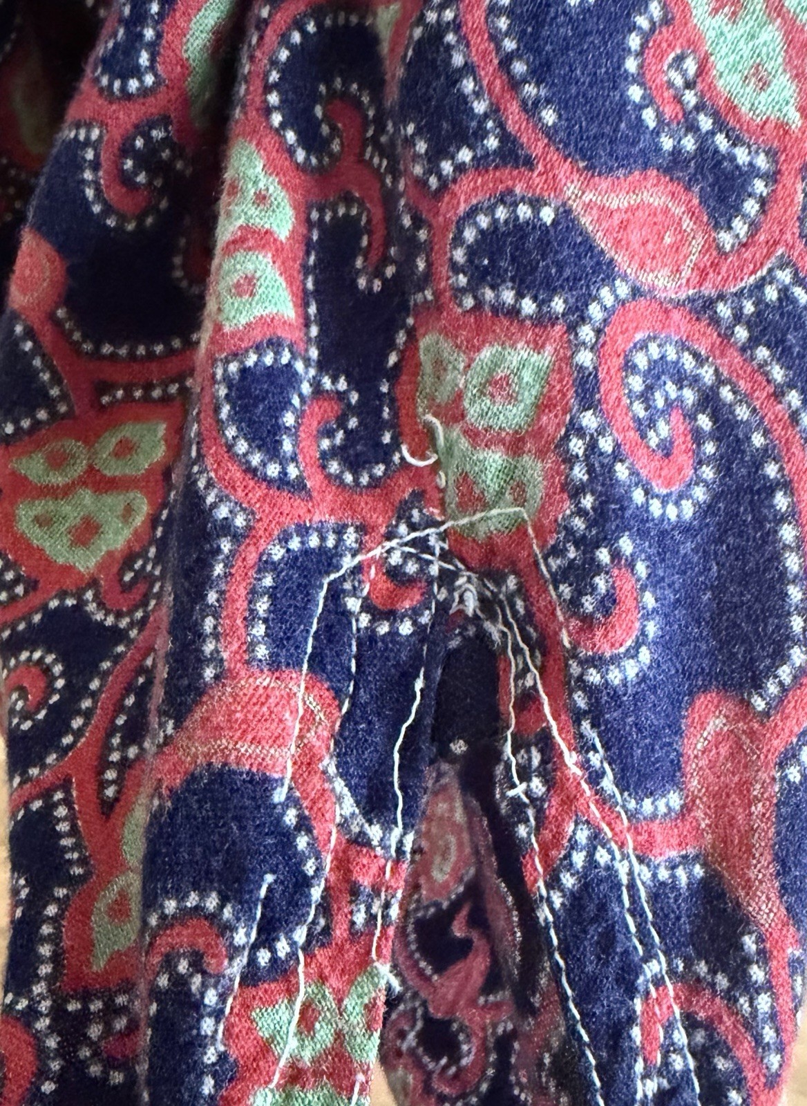 Vintage 70s Boho Hippie Retro Bohemian Afghan Style Colorful Dress Sz SM