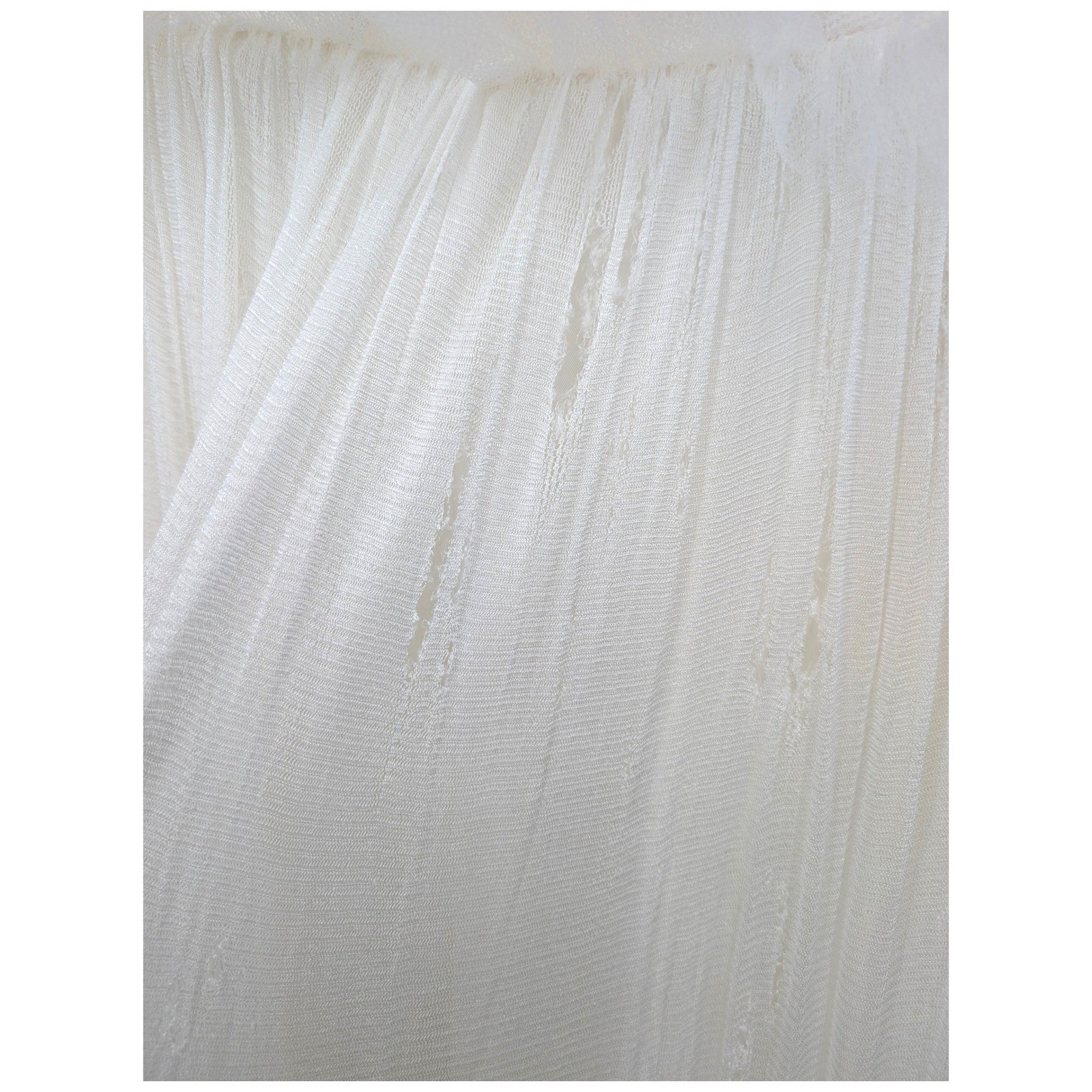 Vintage White Strapless Tulle Party Dress Detachable Shawl Fit & Flare Bridal XS