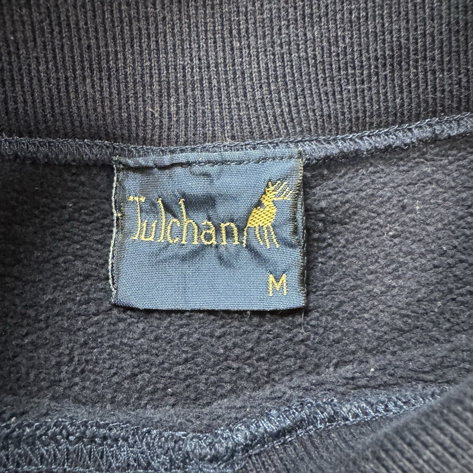 Vintage 90’s Tulchan Collared Sheep Embroidered Cottagecore Blue Sweater Size M
