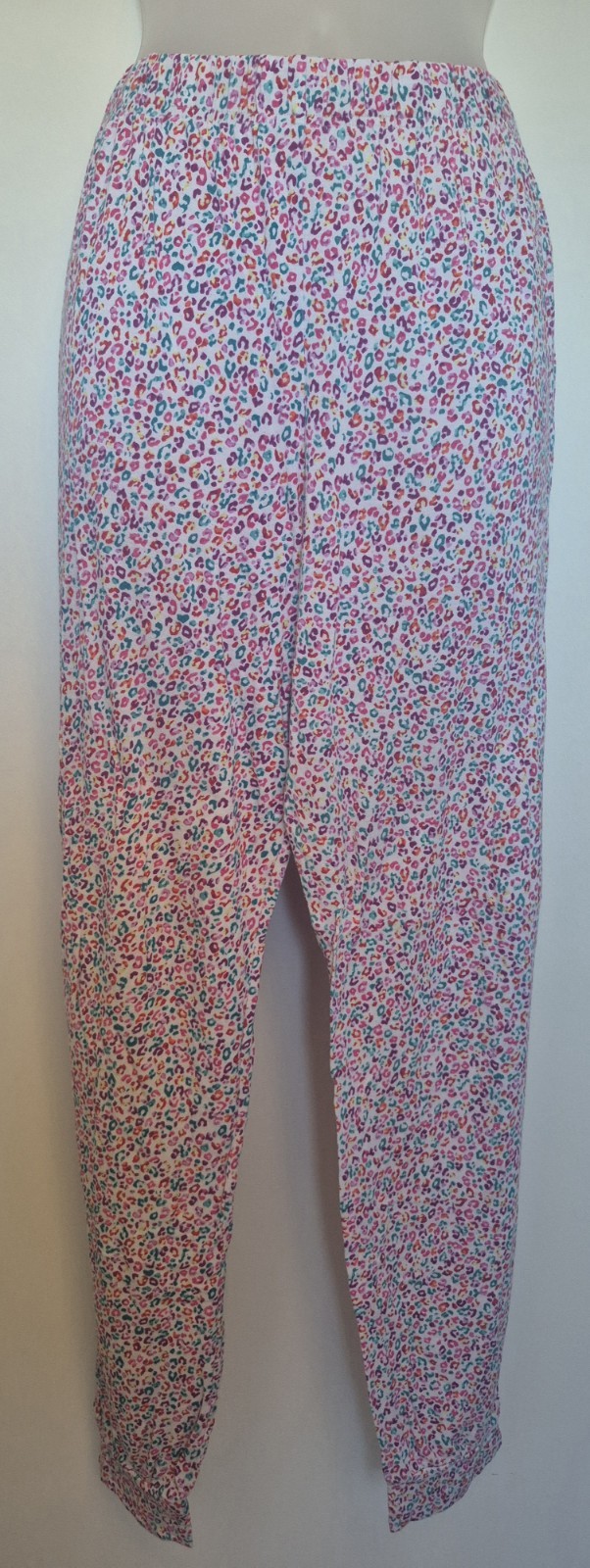 VINTAGE NO BOUNDARIES Women’s Cheetah Print Colorful Pajama/lounge Pant LG
