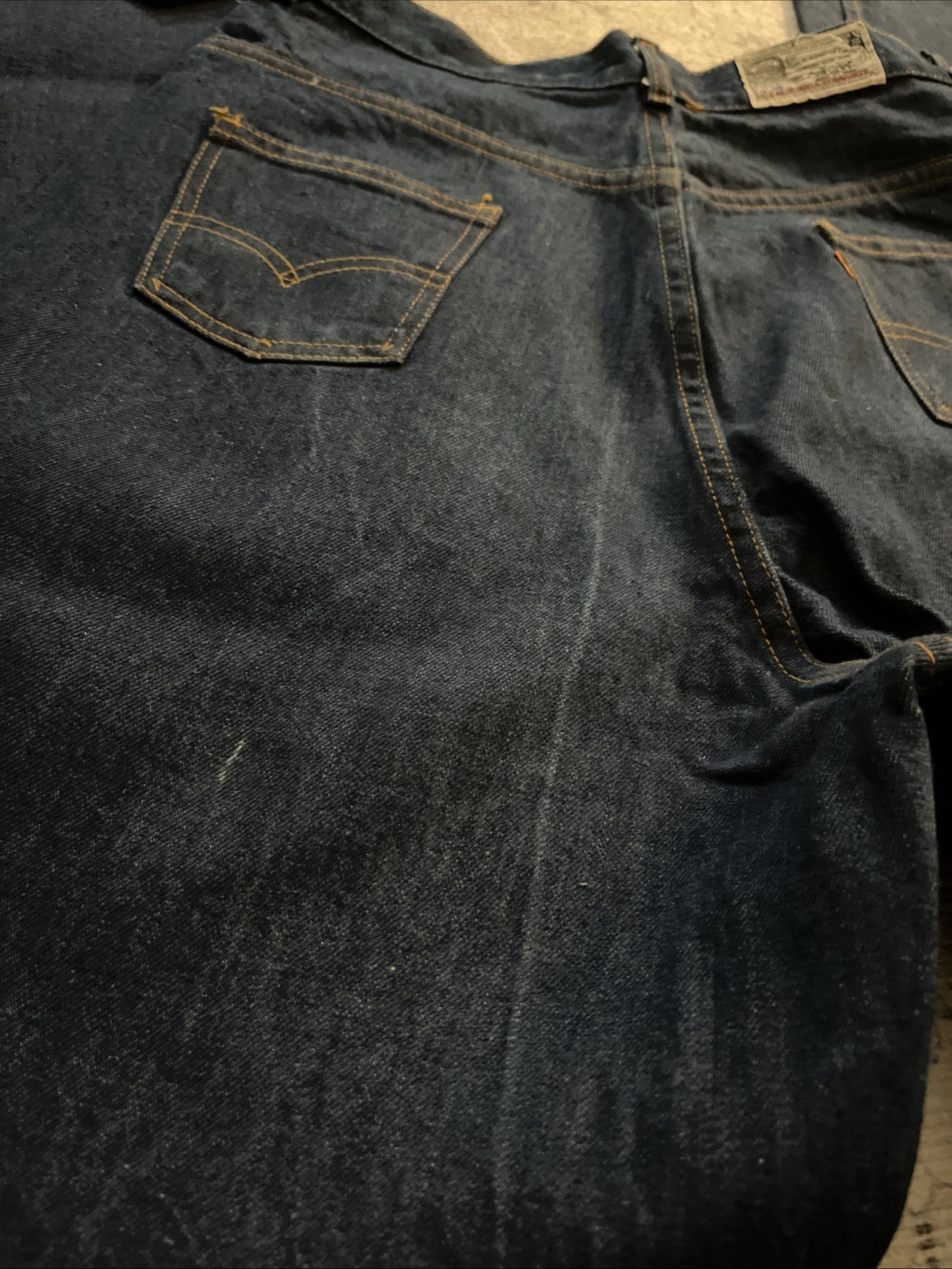 NOS VTG Women’s 70s Levi’s Denim California Straights Jeans 1970s 26 Orange Tab